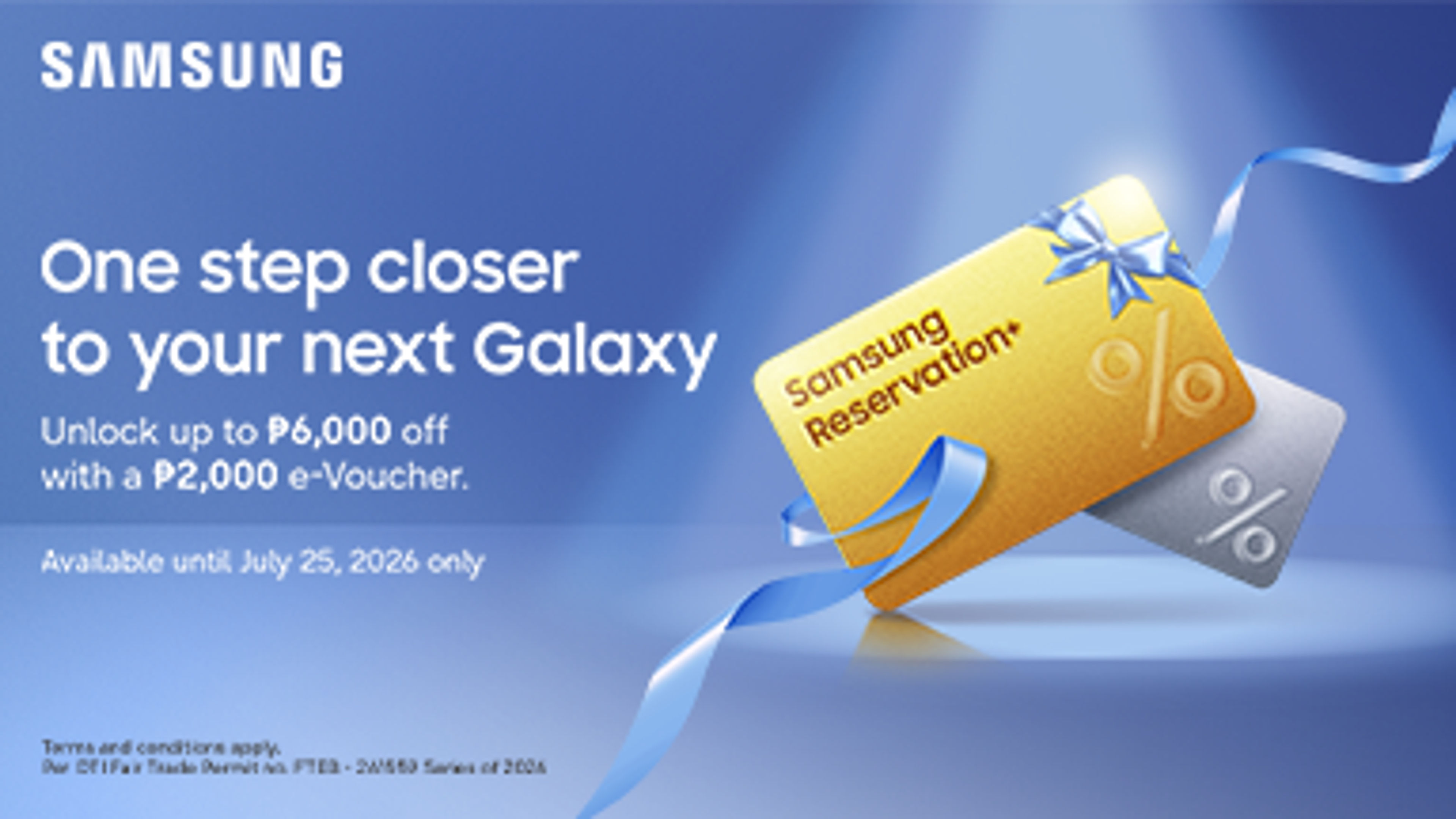 Samsung e voucher banner