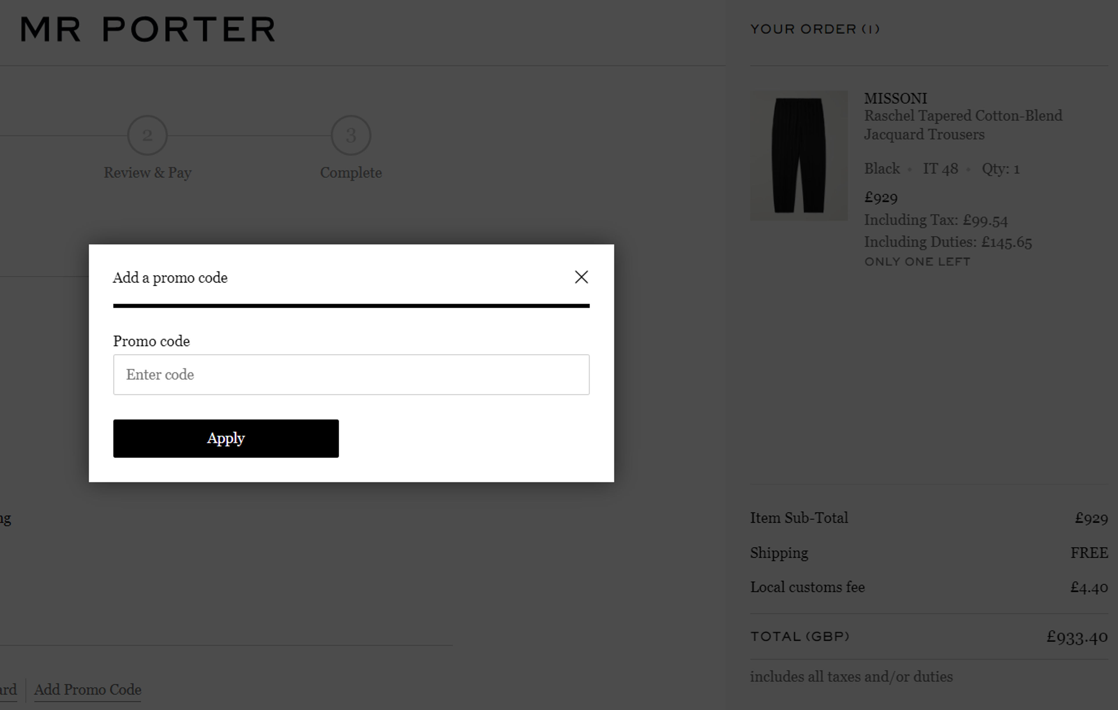 Paano Gamitin ang Kupon para kay Mr. Porter