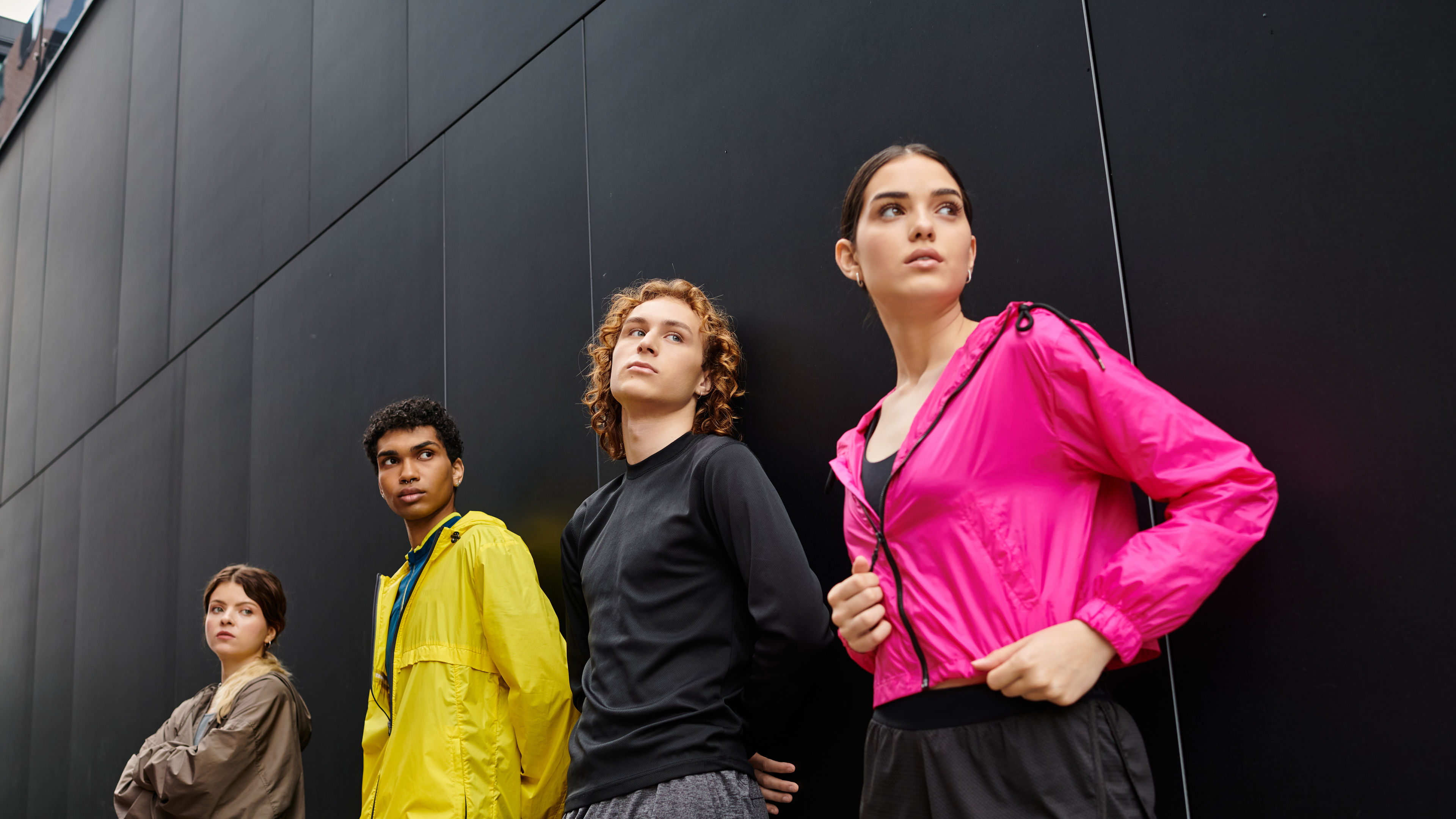 A group of people in sports dress
