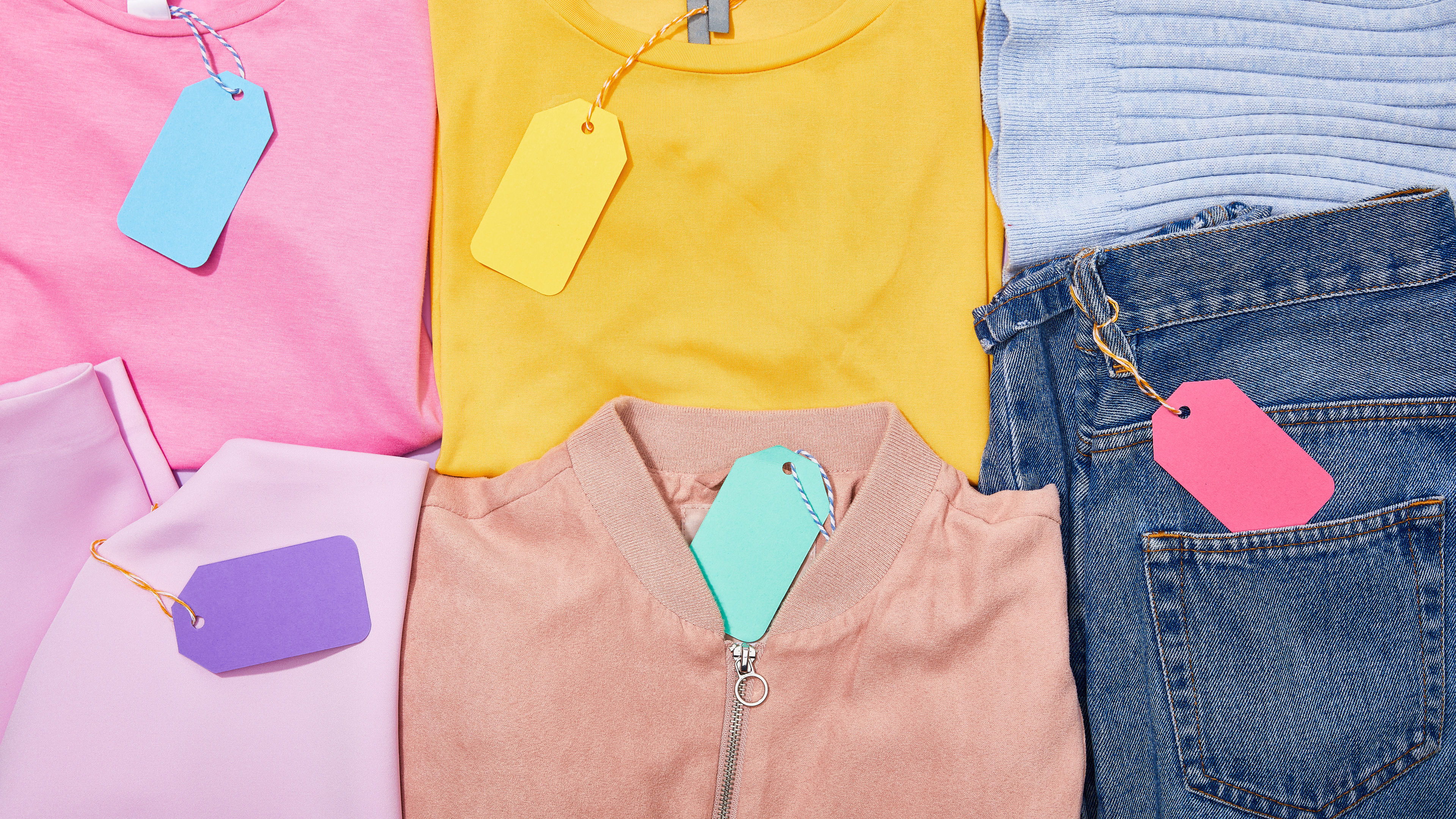 Different colorful clothes