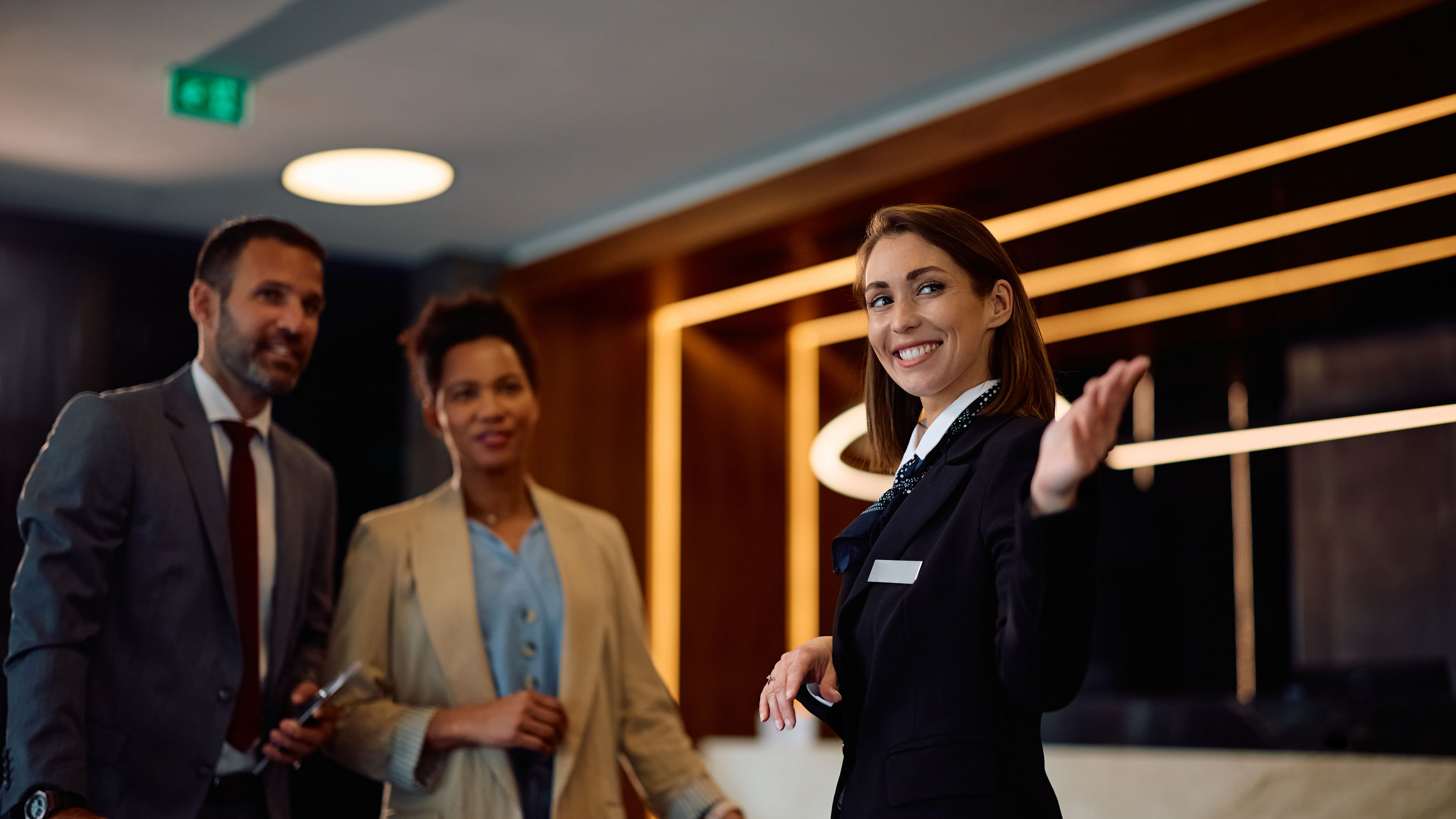 This way, please. Your hotel rooms are ready