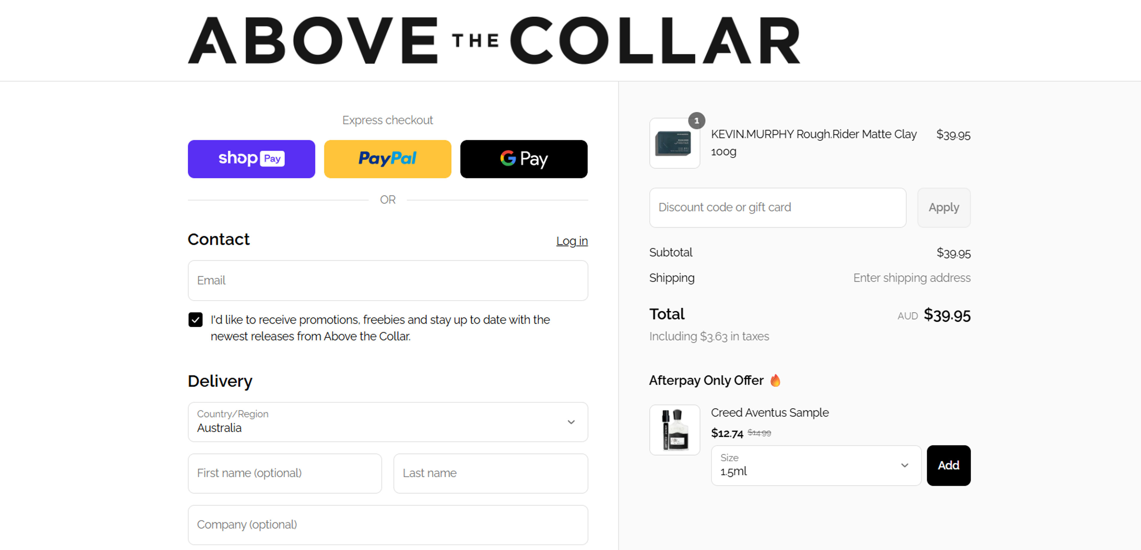 How to use Coupon for Above The Collar