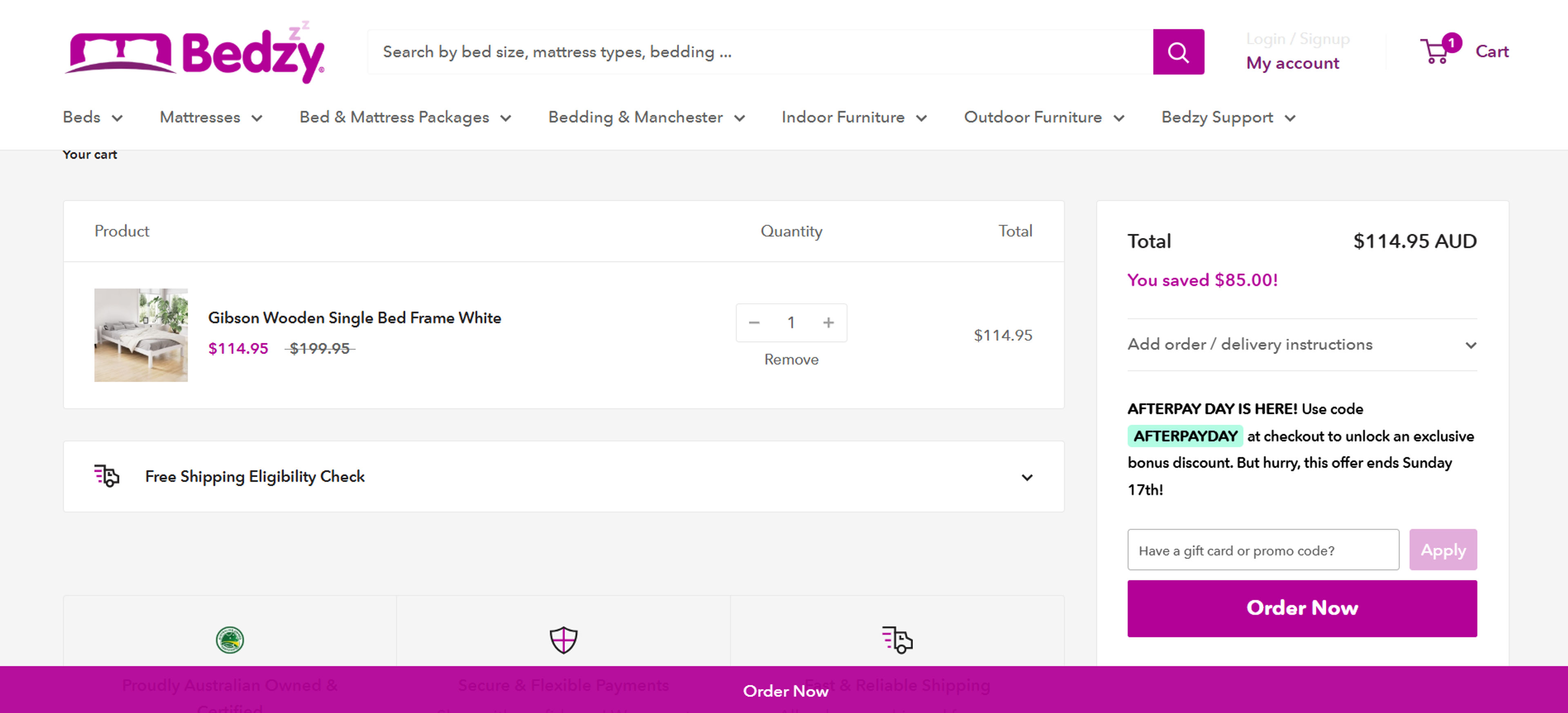 How to use Coupon for Bedzy