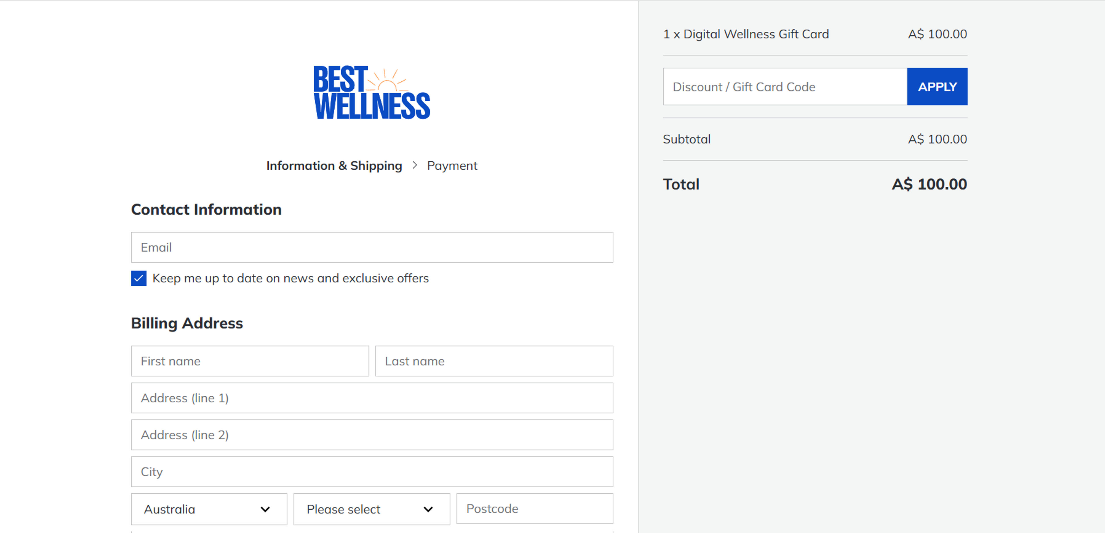 How to use Coupon for Best Wellness
