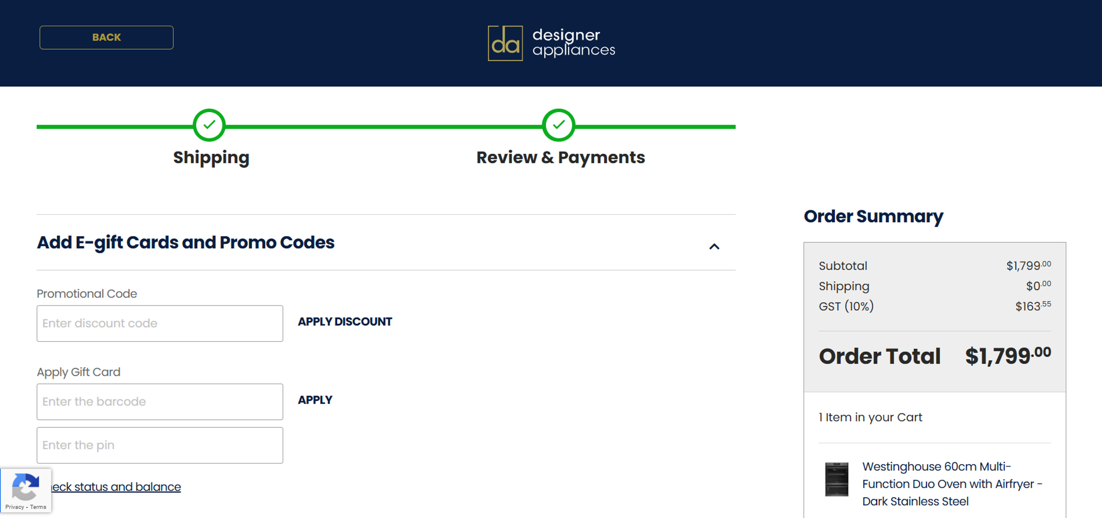 How to use coupon for Designer Appliances