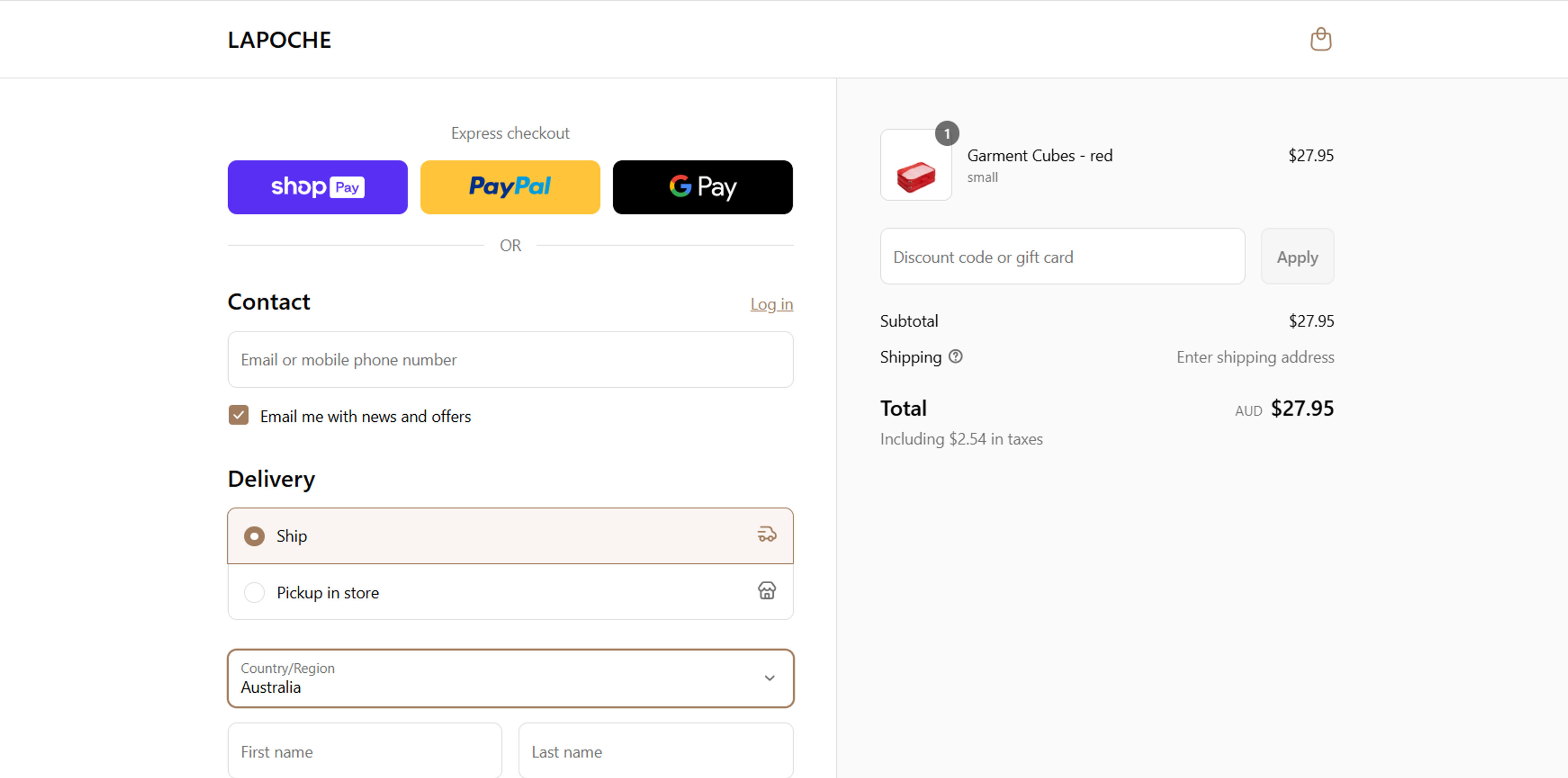 How to use Coupon for Lapoche