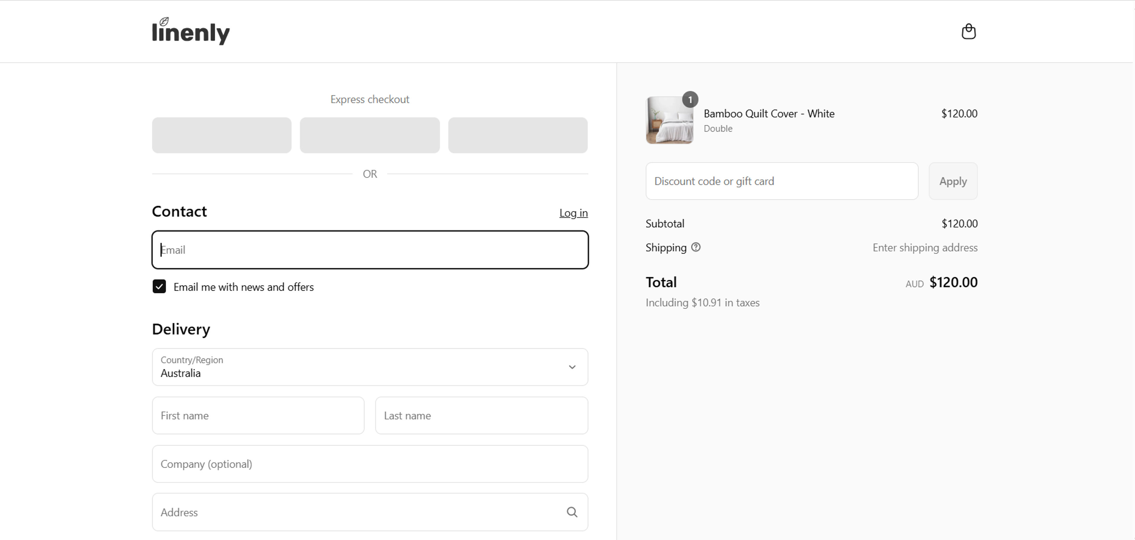 How to use coupon for Linenly