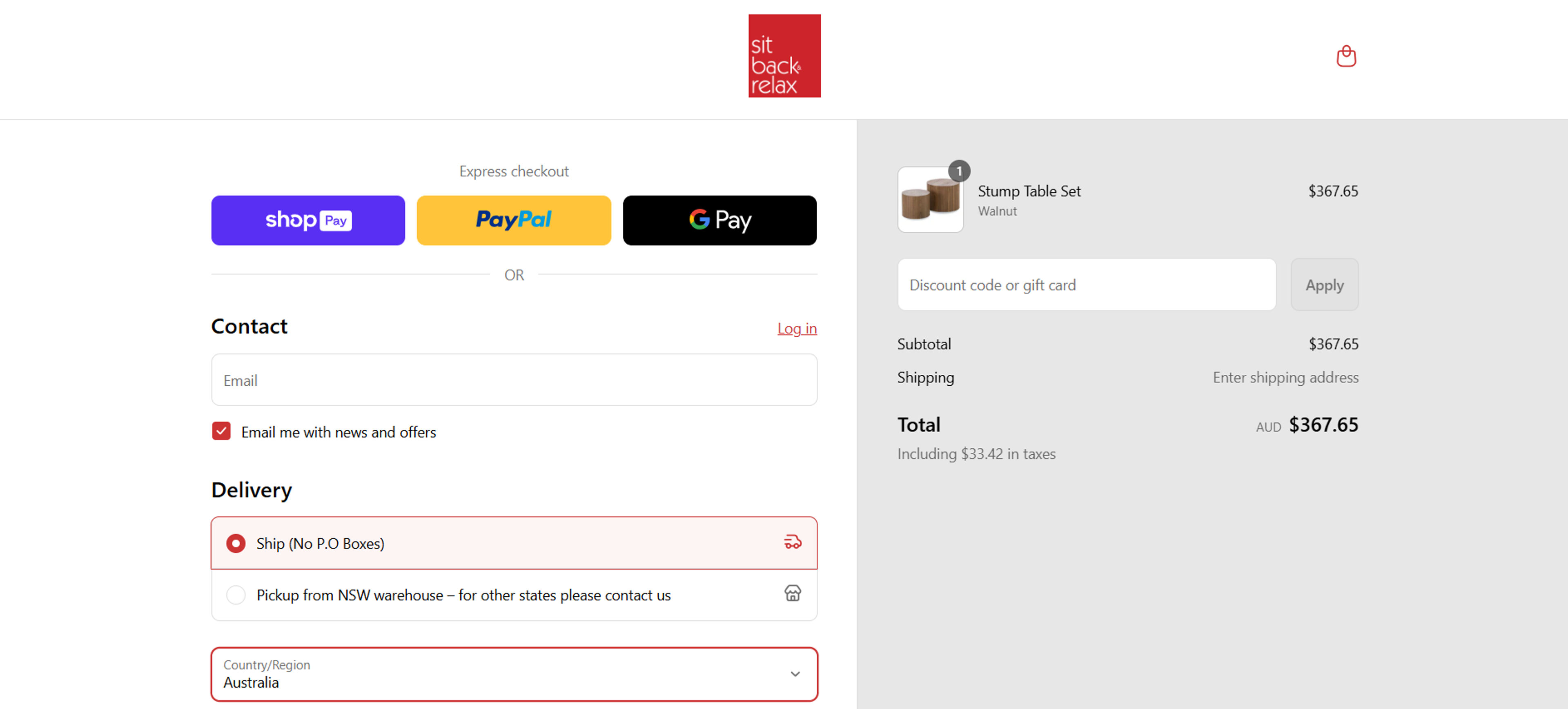 How to Use Coupon for Sit Back & Relax