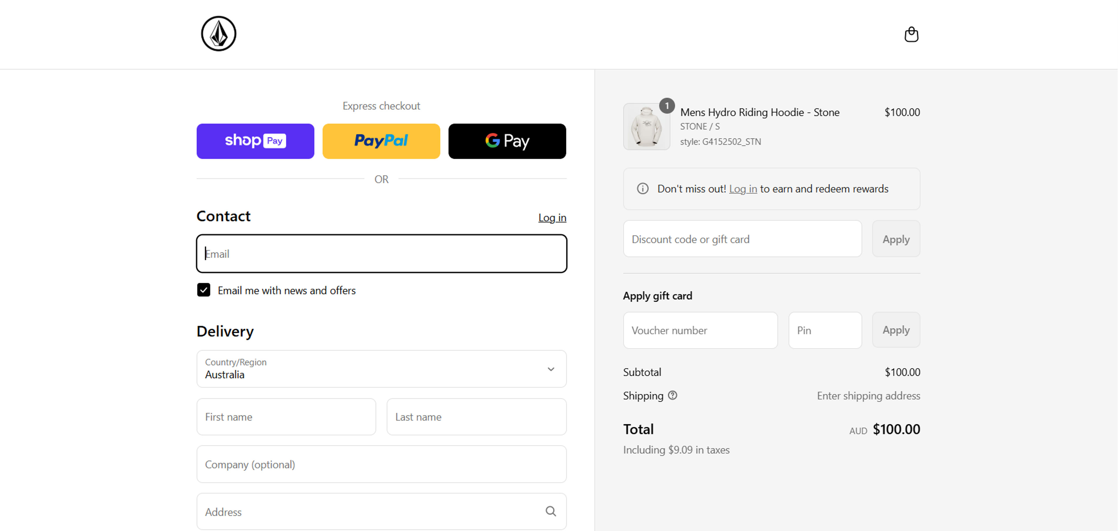 How to use coupon for Volcom
