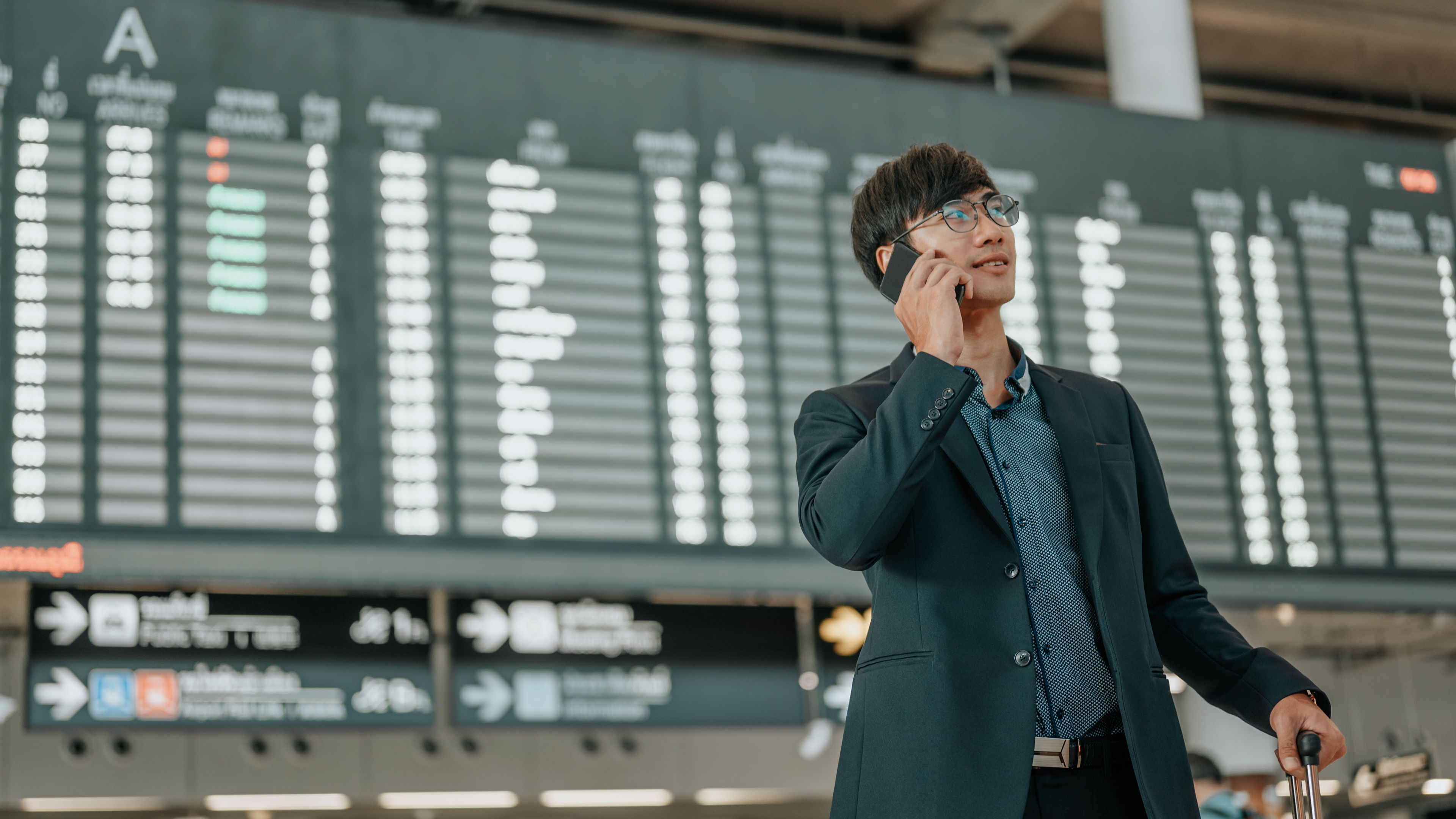 Businessman at airport 