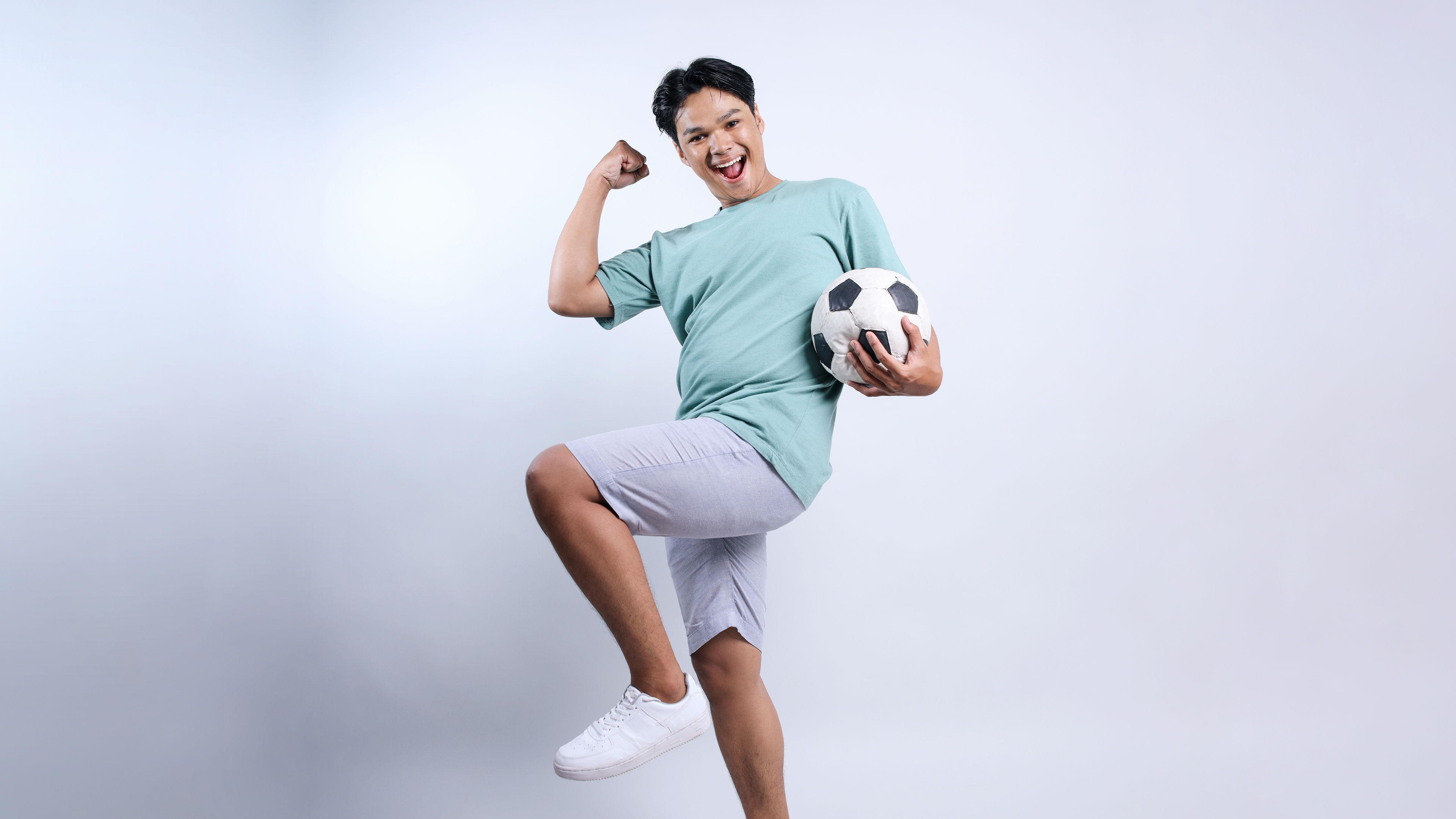 Man with football 
