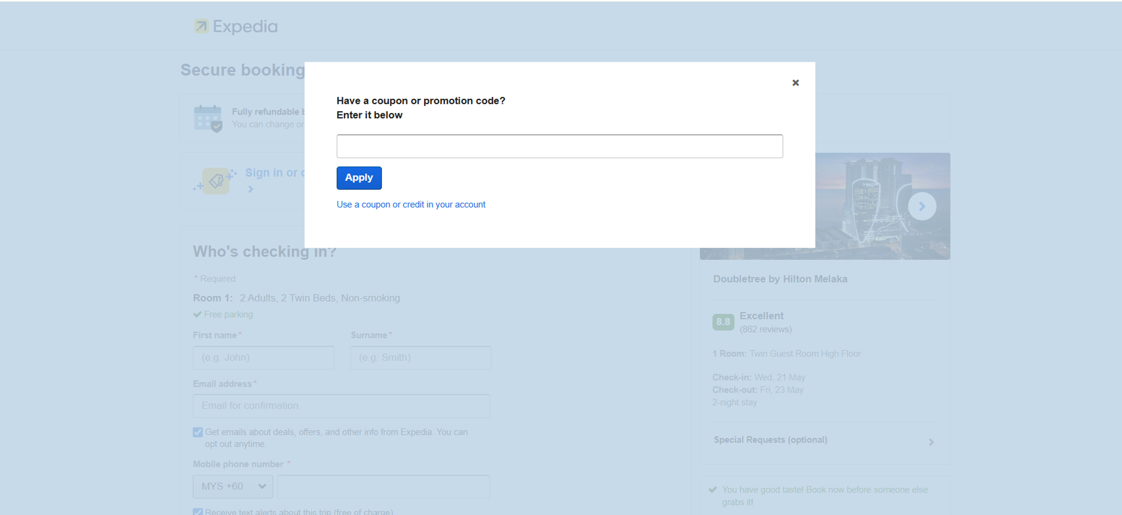 Cara Menggunakan Kupon untuk Expedia