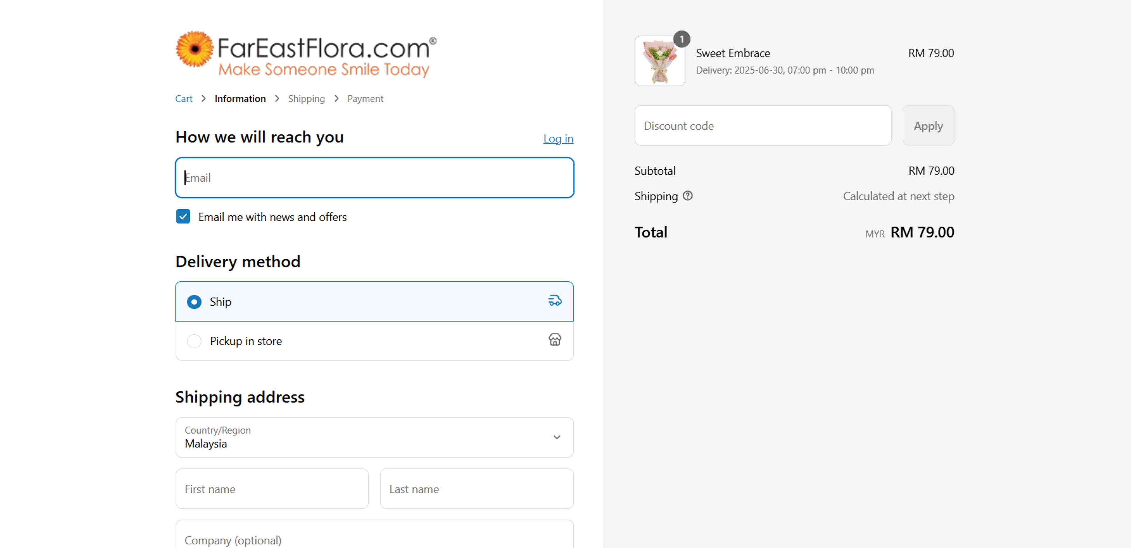 How to use Coupon for FarEastFlora.com