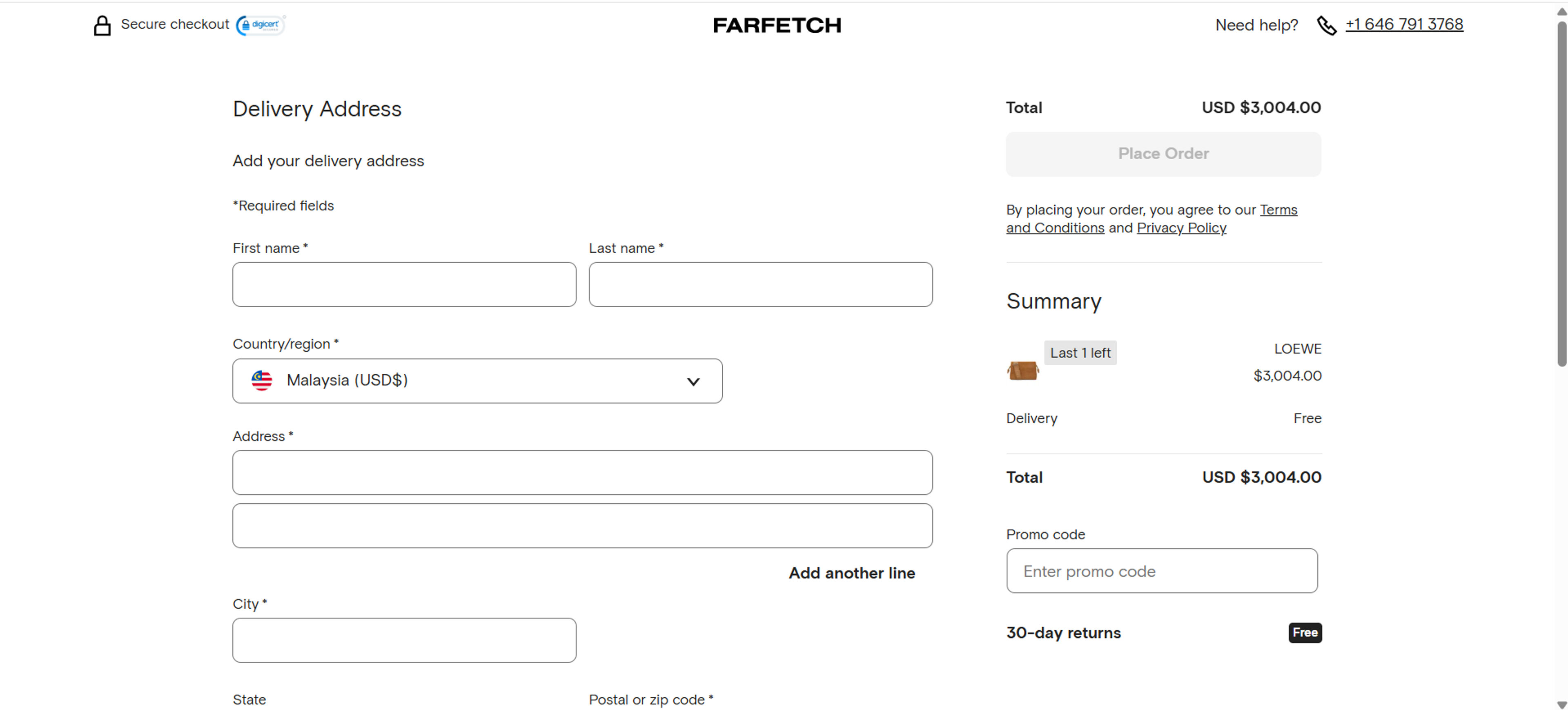 Cara menggunakan Kupon untuk Farfetch