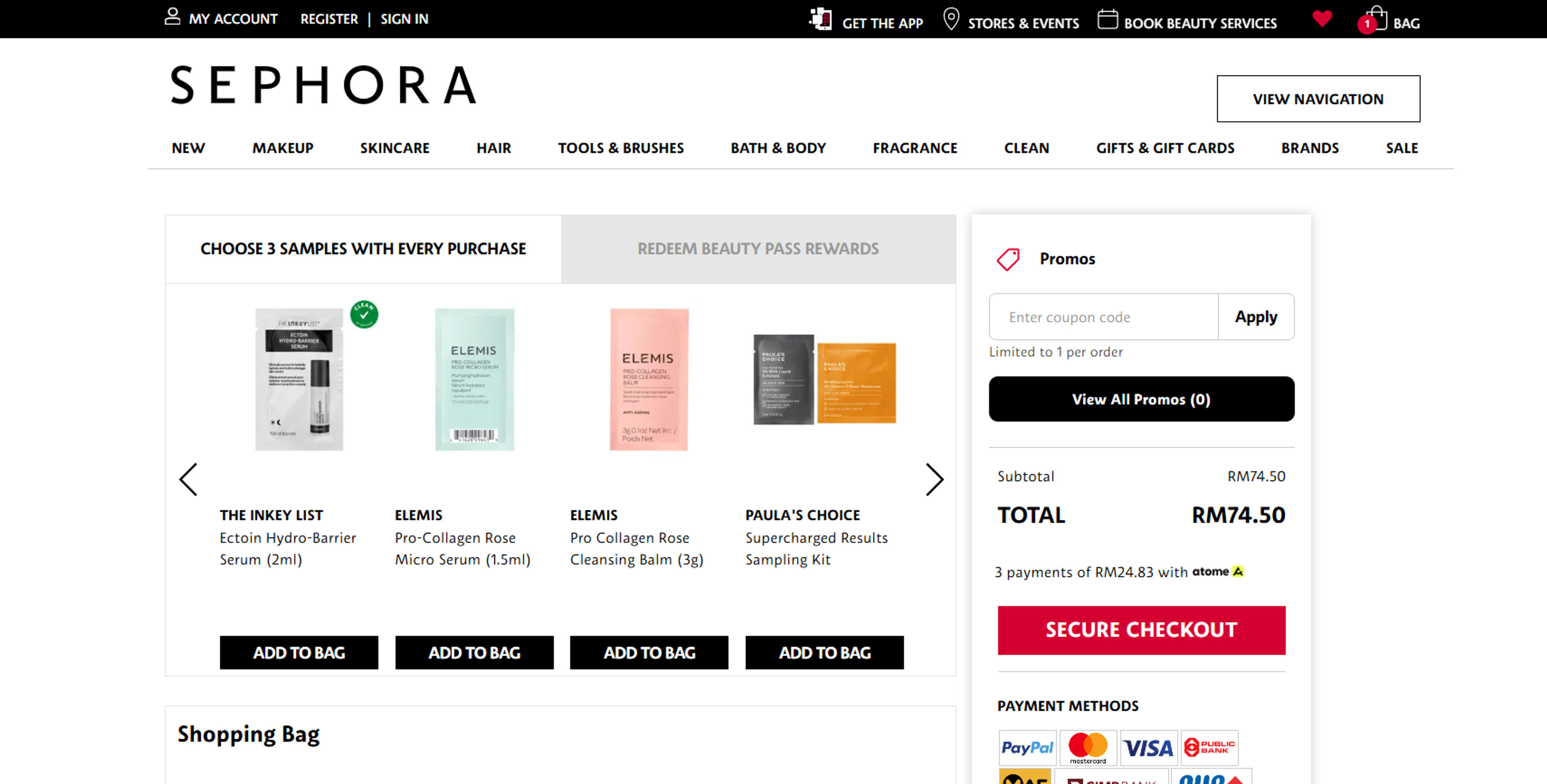 Cara menggunakan Kupon untuk Sephora