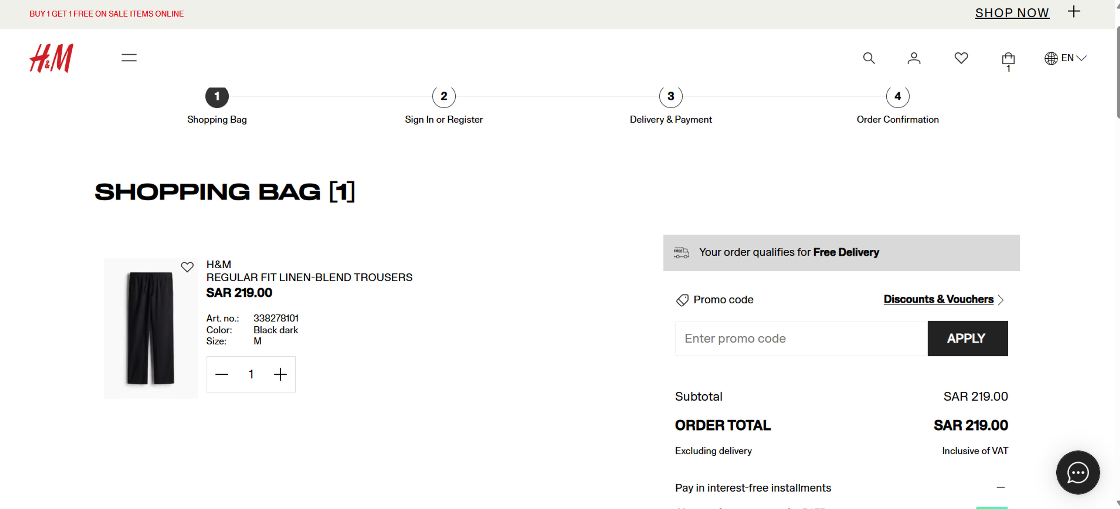 How to use Coupon for H&M