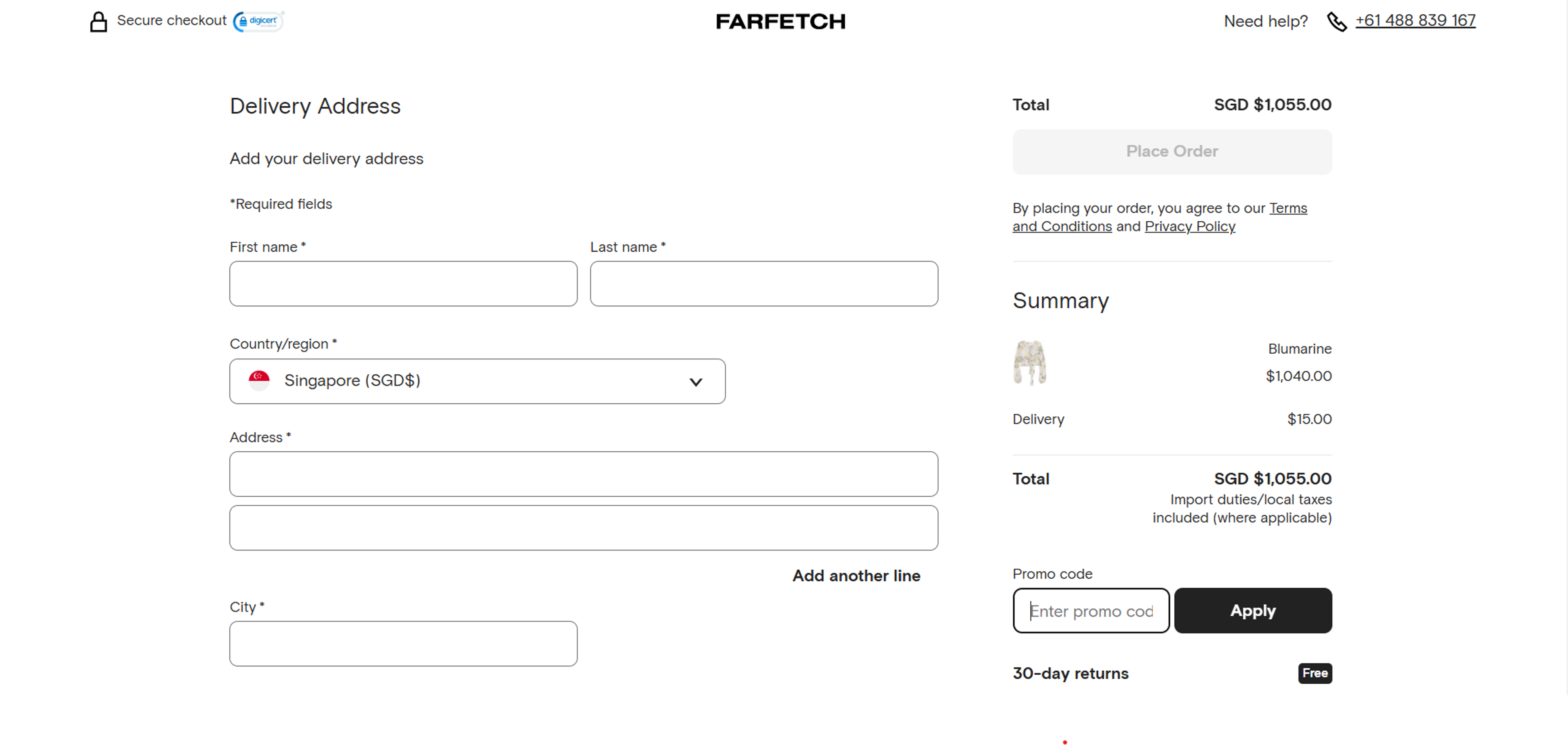 How to use coupon for Farfecth