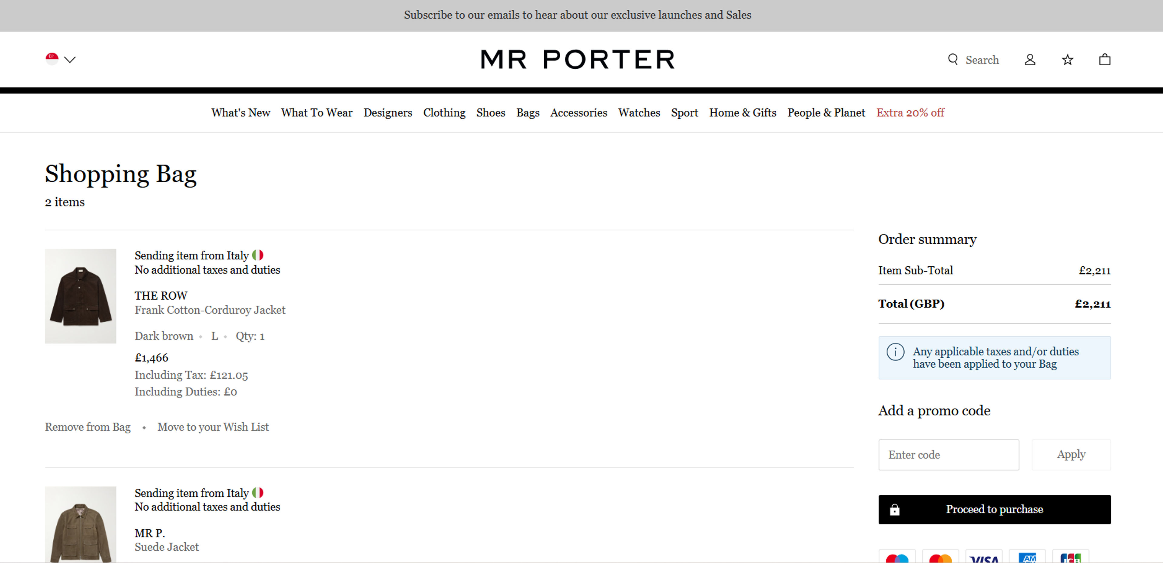 How to use coupon for mr porter