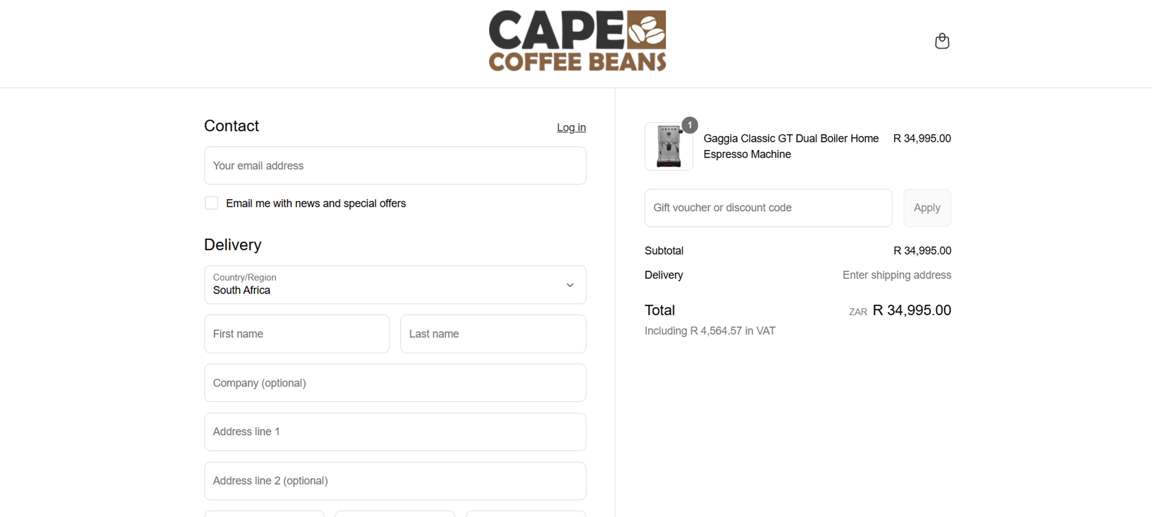 How to use coupon for Cape Coffee Beans