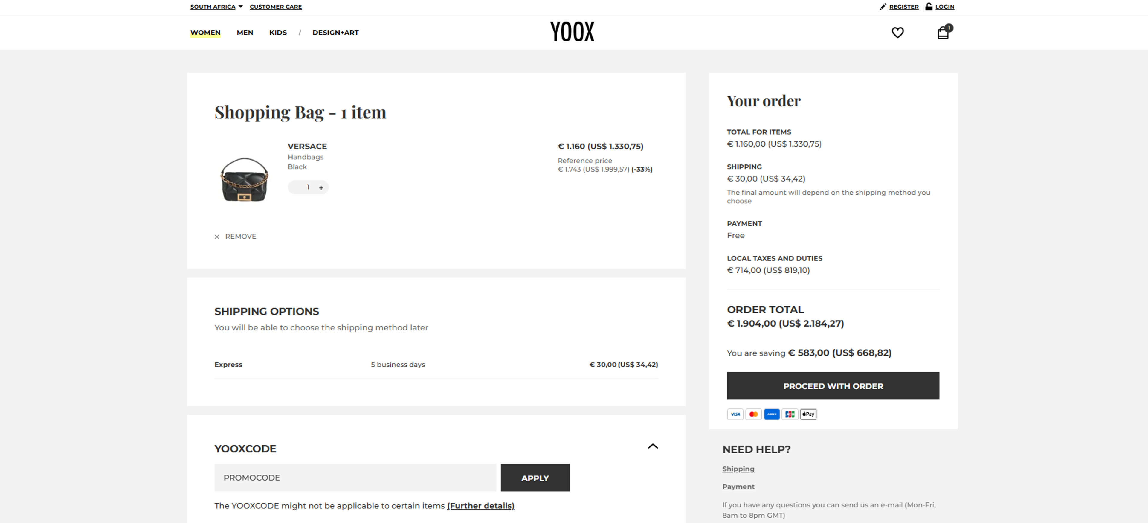 How to use coupon for Yoox
