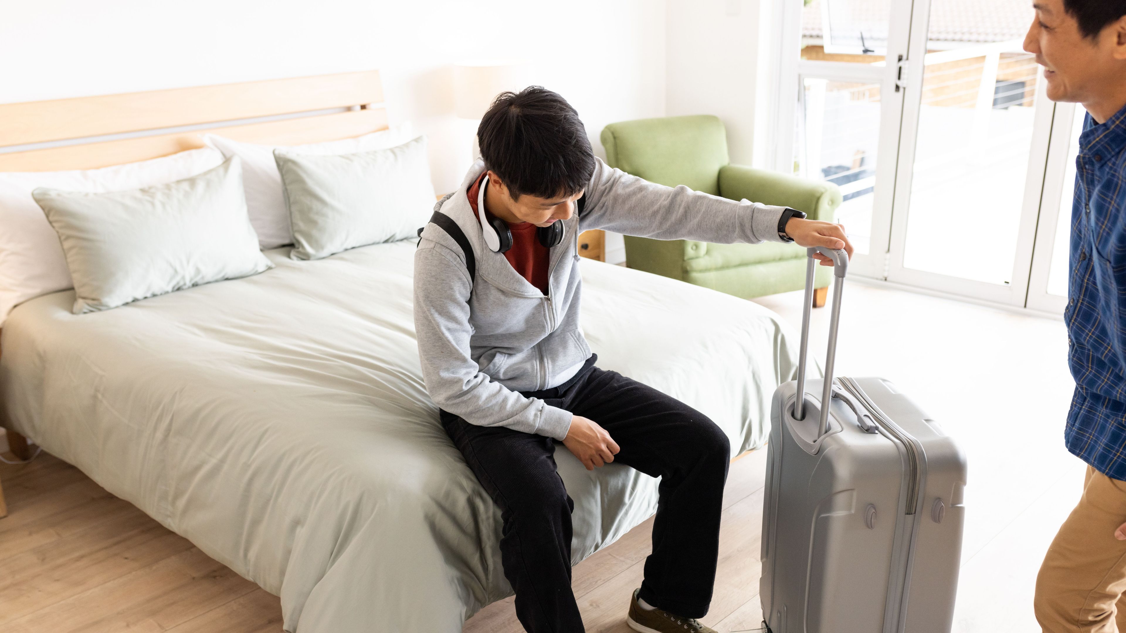 Man preparing for a travel 