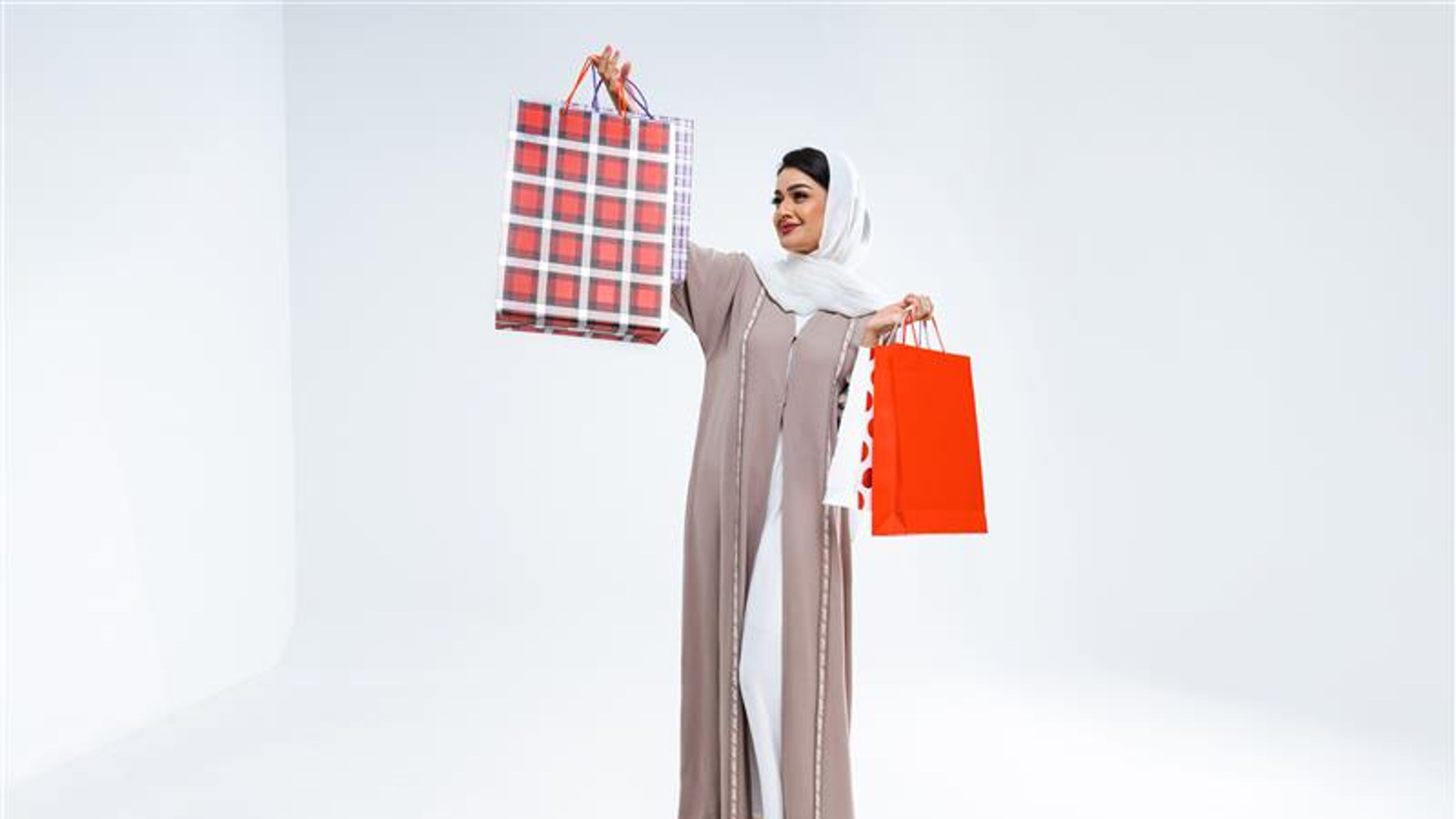 Arabic muslim adult female portrait in Dubai, United Arab Emirates