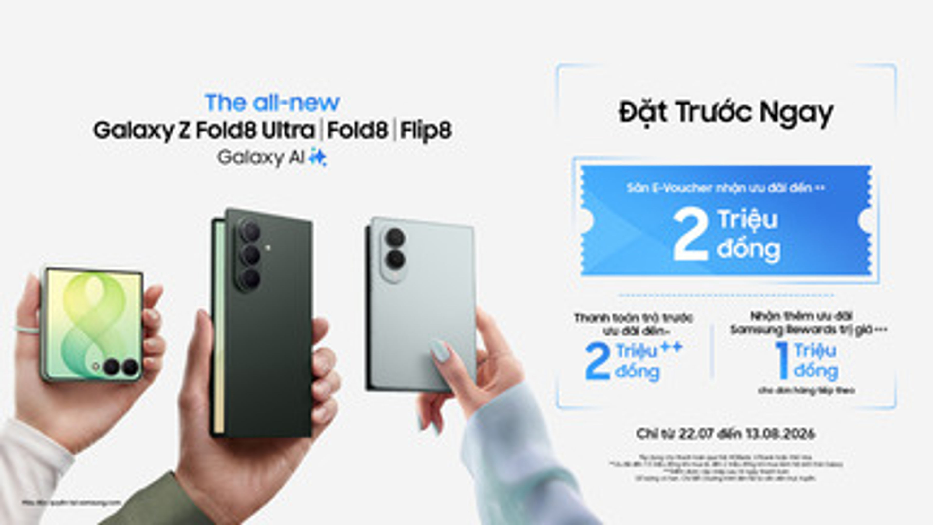 Đặt hàng trước Galaxy Fold & Flip