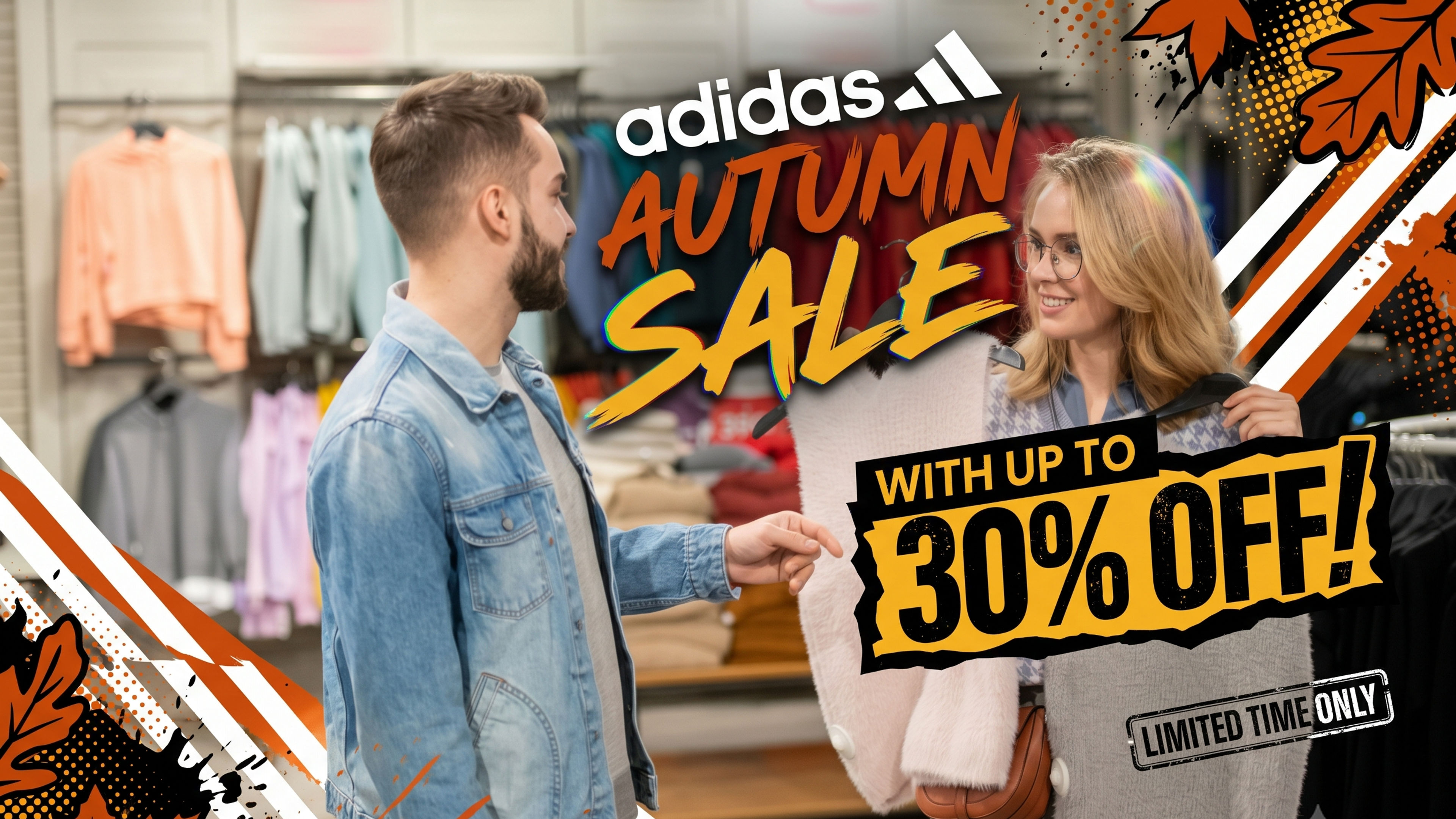Woman Holds Sweater Vests in Clothing Store