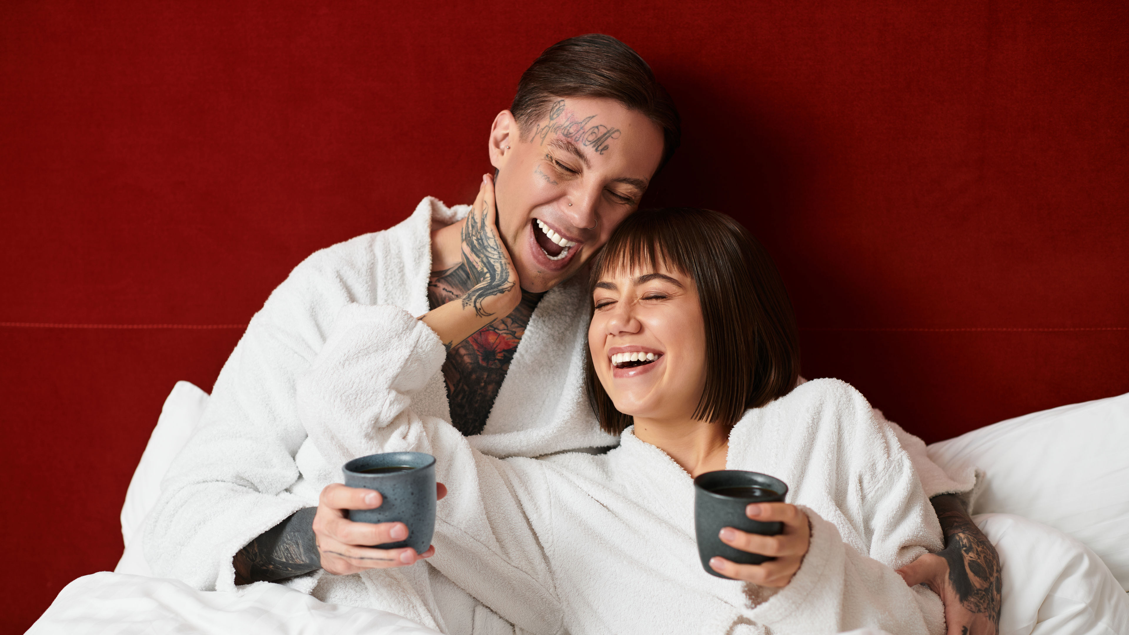 Couple in hotel 