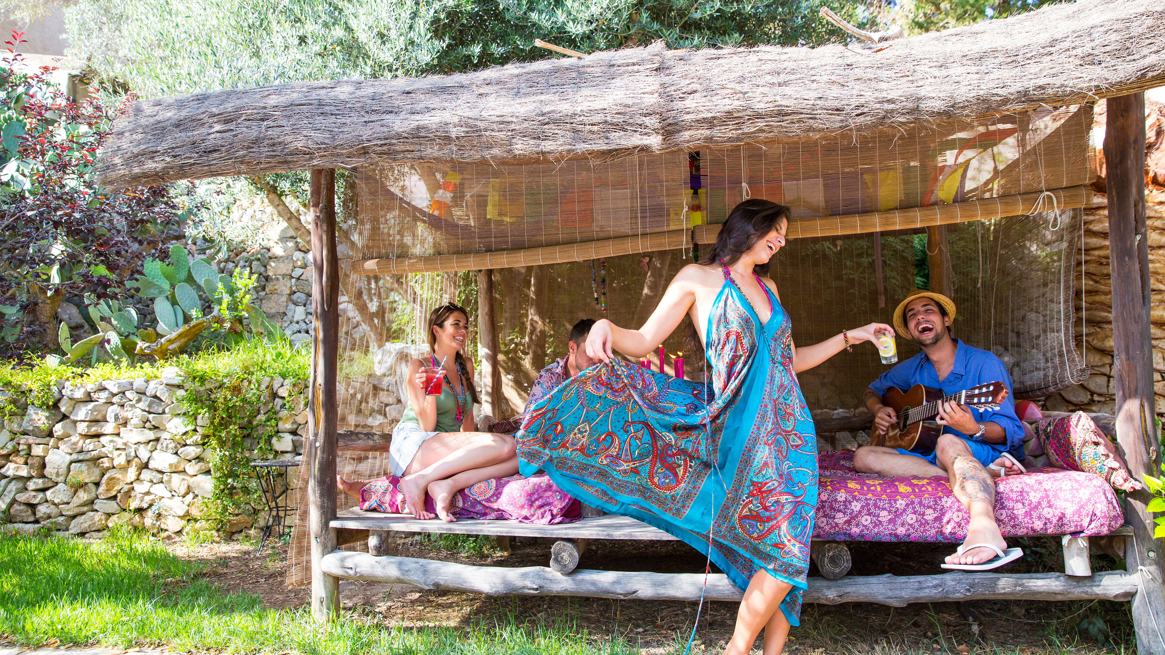 Friends Relaxing Outdoors