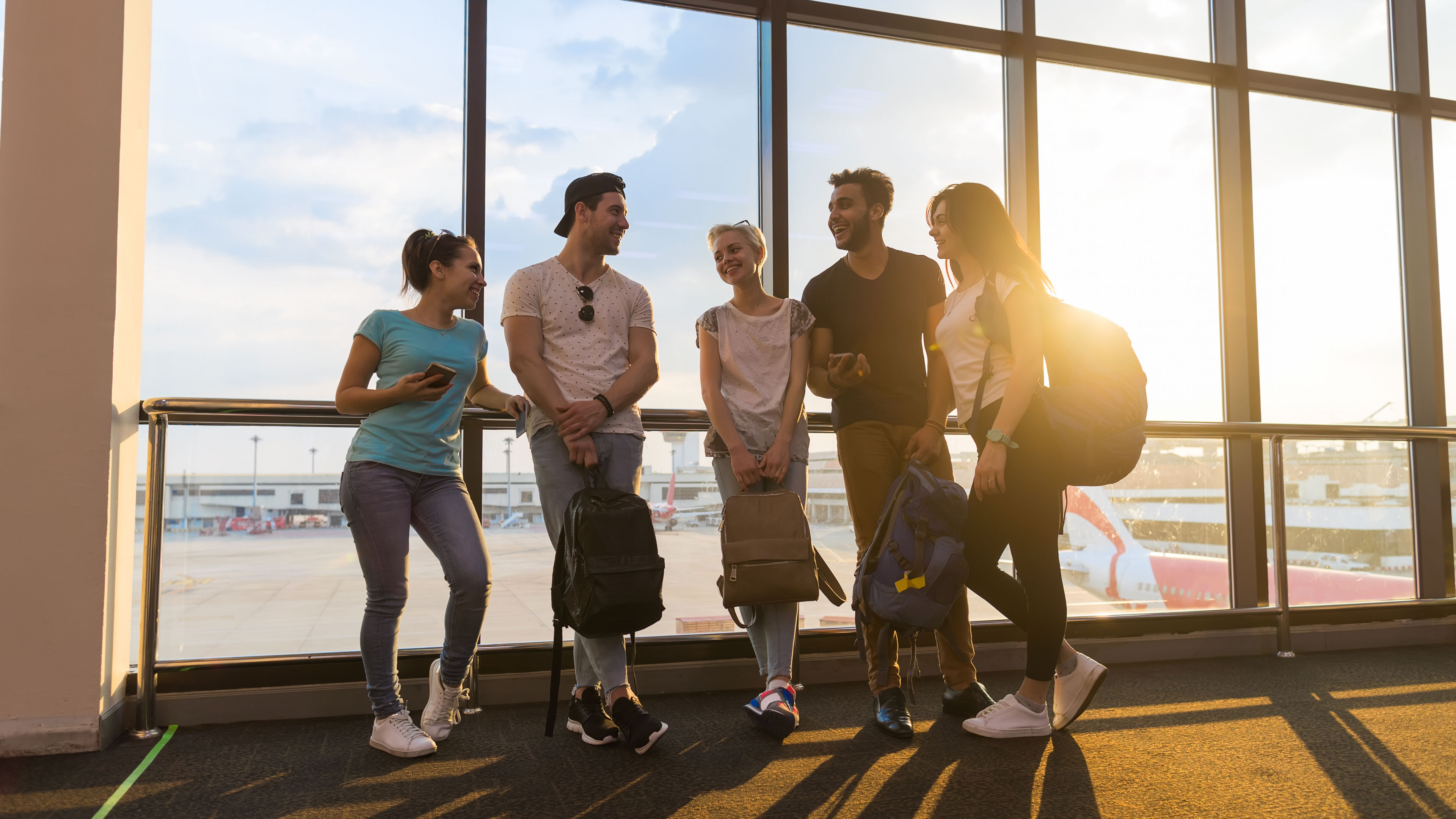 Young People at Airport
