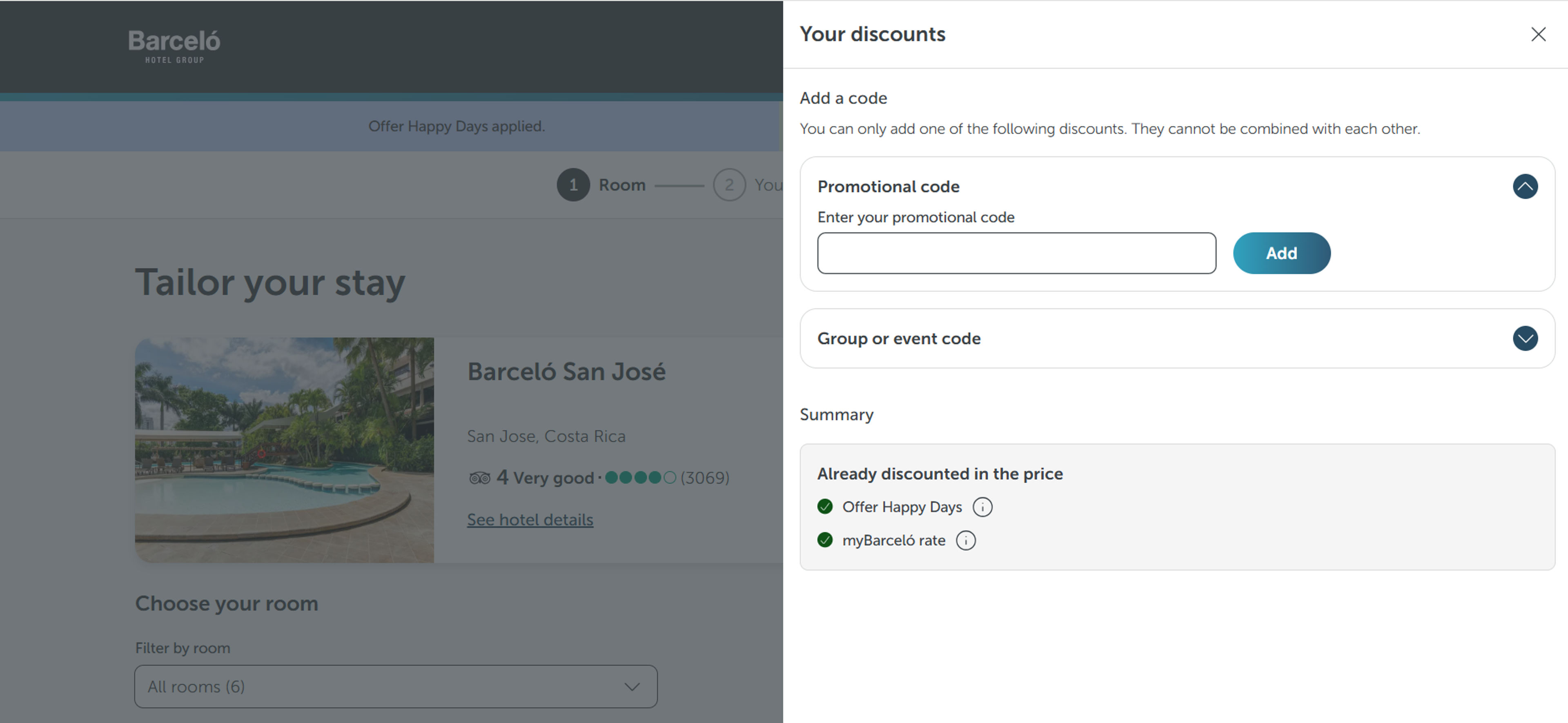 How to use Coupon for Barcelo