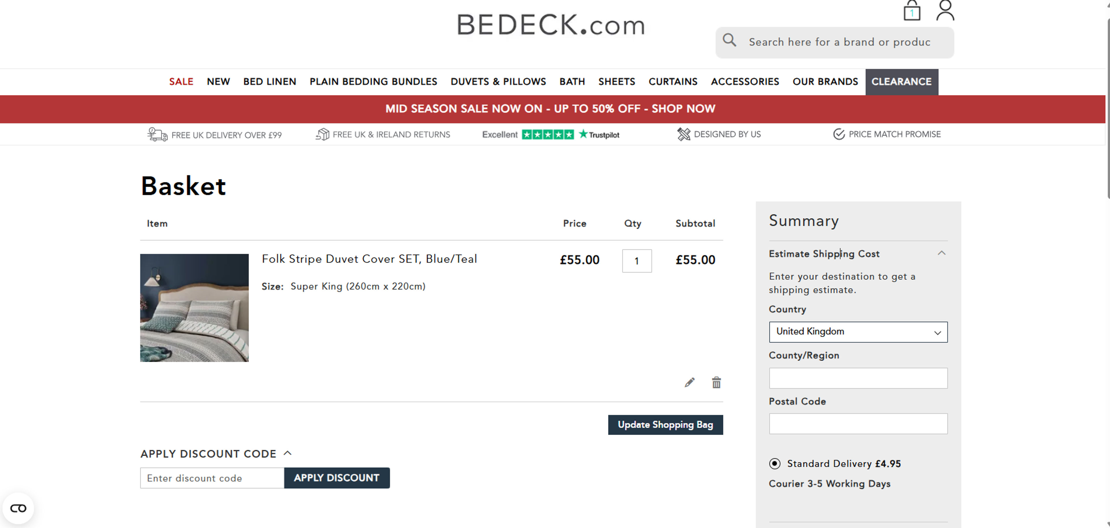 How to use coupon for  Bedeck Home
