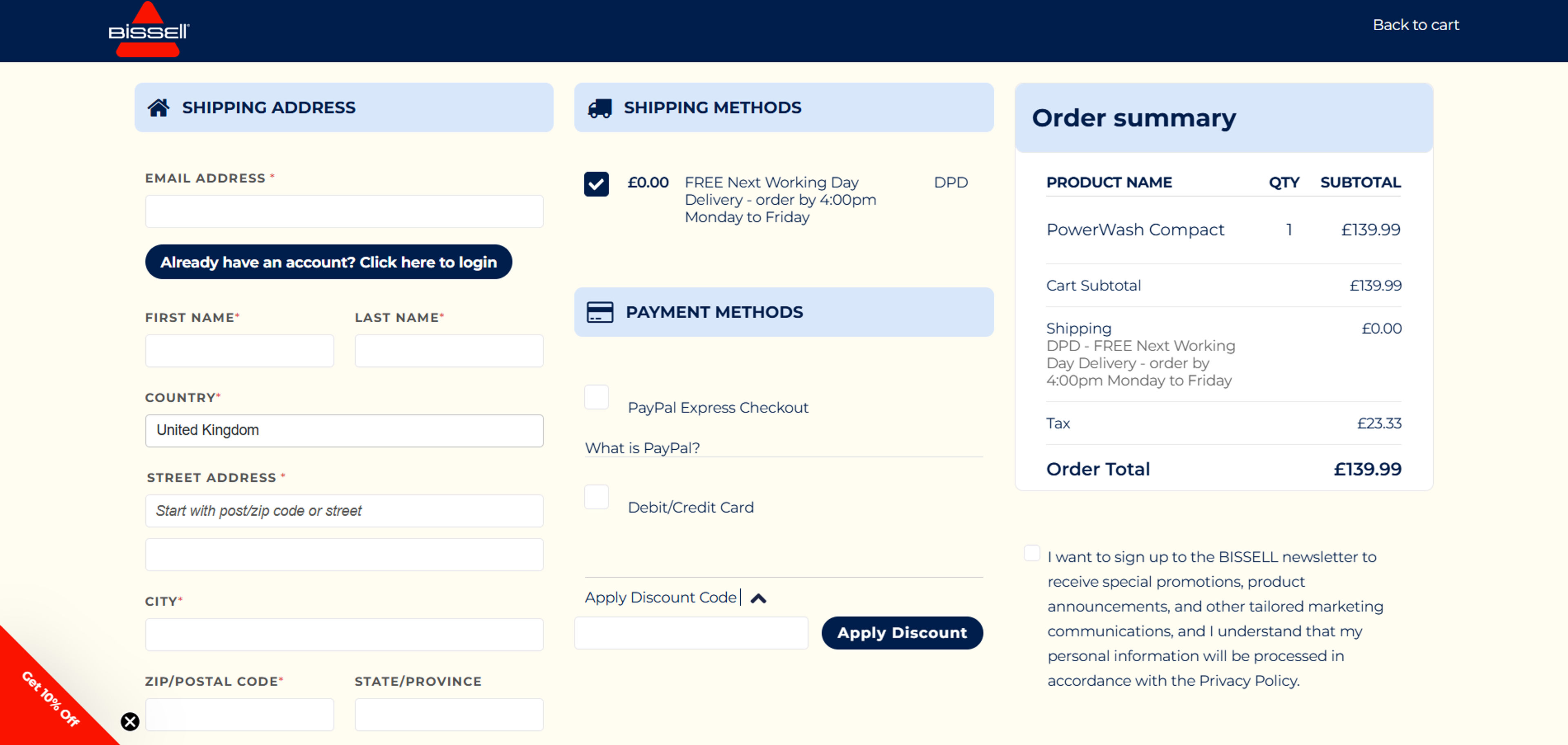 How to use coupon for  Bissell