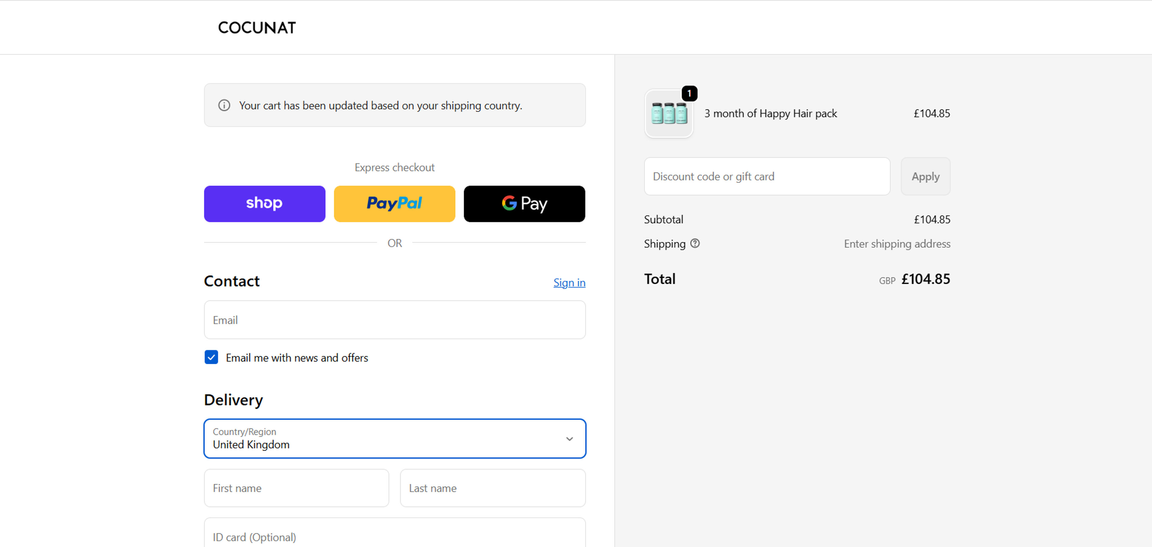 How to use coupon for Cocunat