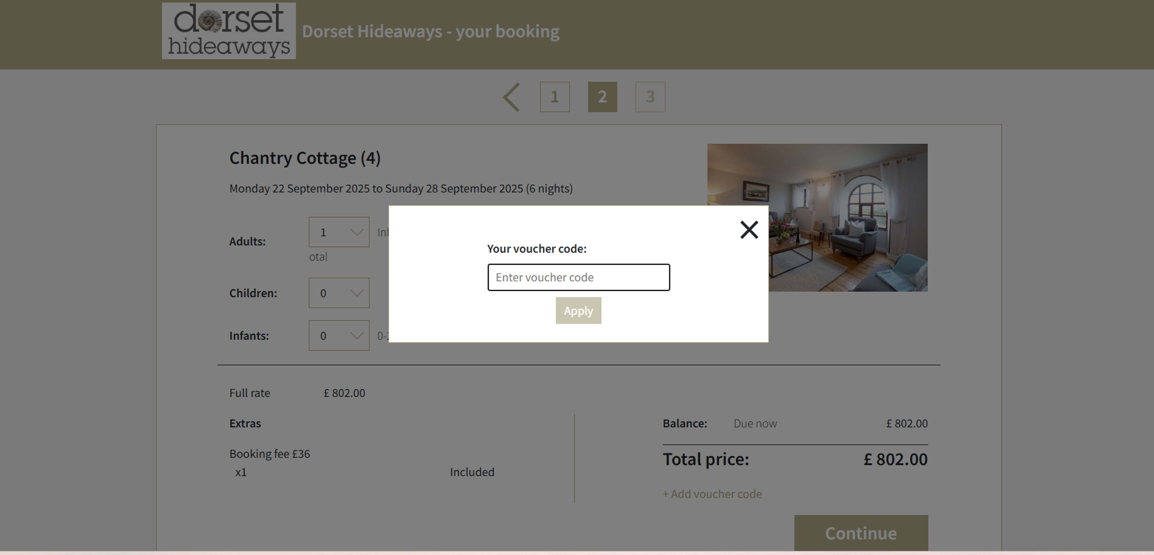 How to use coupon for Dorset Hideaways