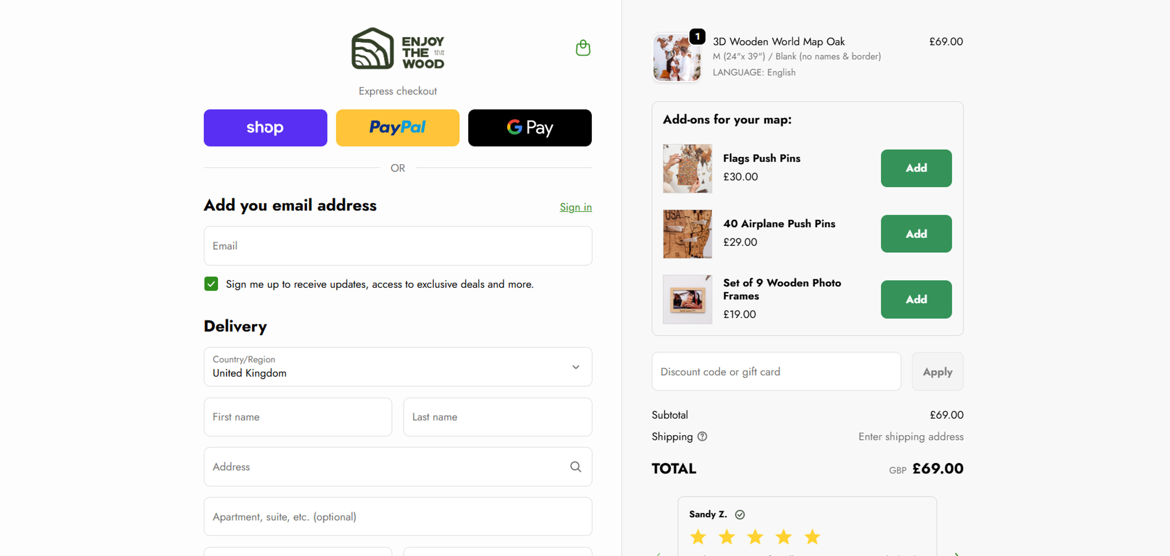 How to use coupon for  Enjoy the Wood