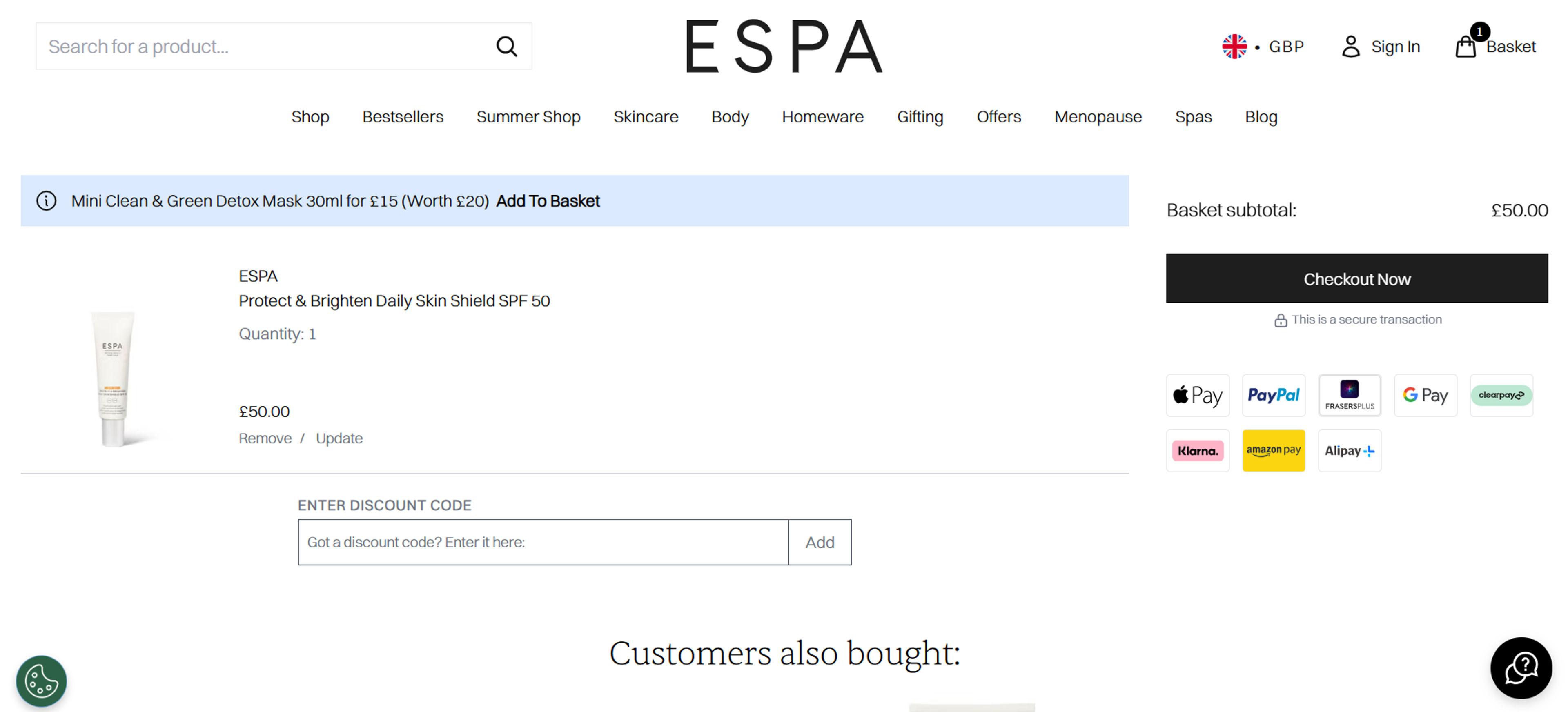How to use Coupon for ESPA