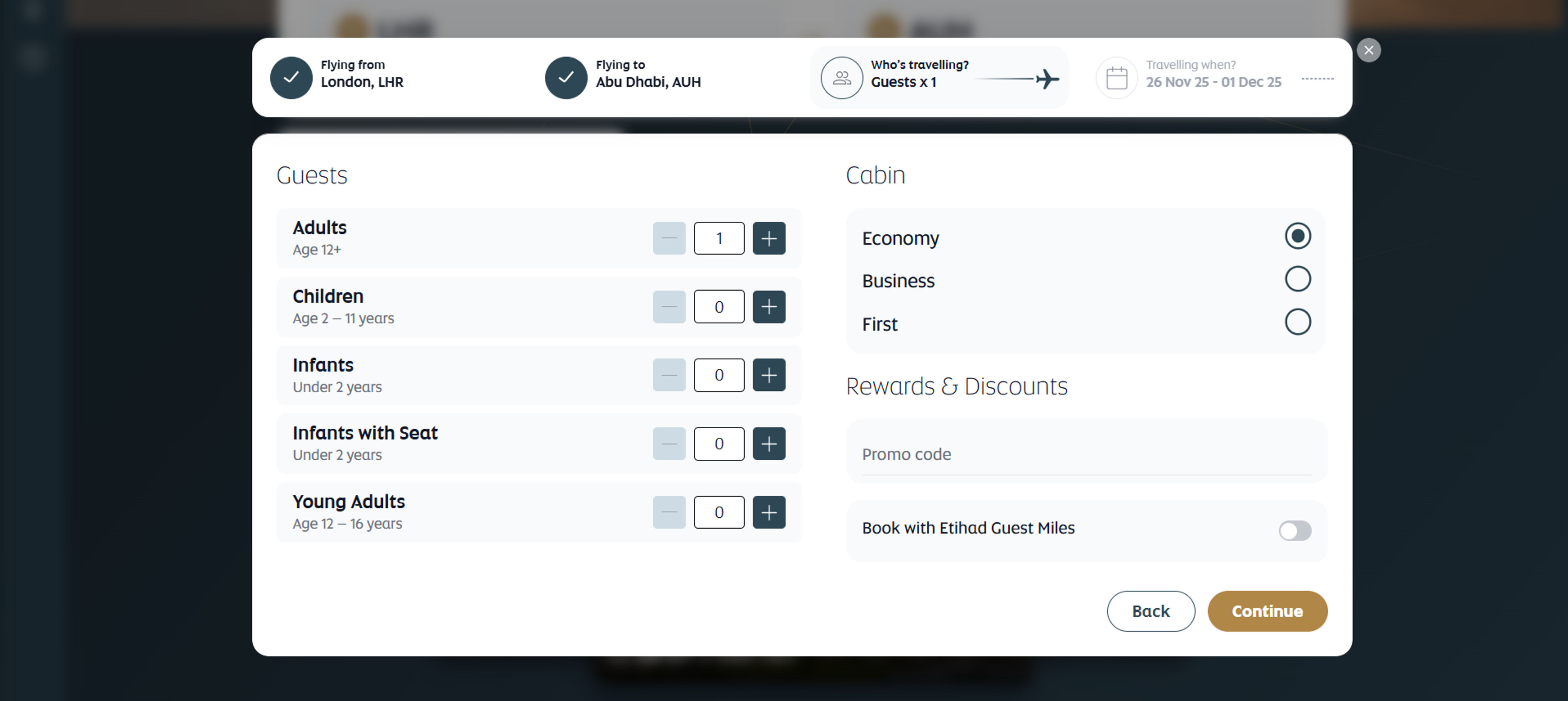 How to use coupon for Etihad Airways