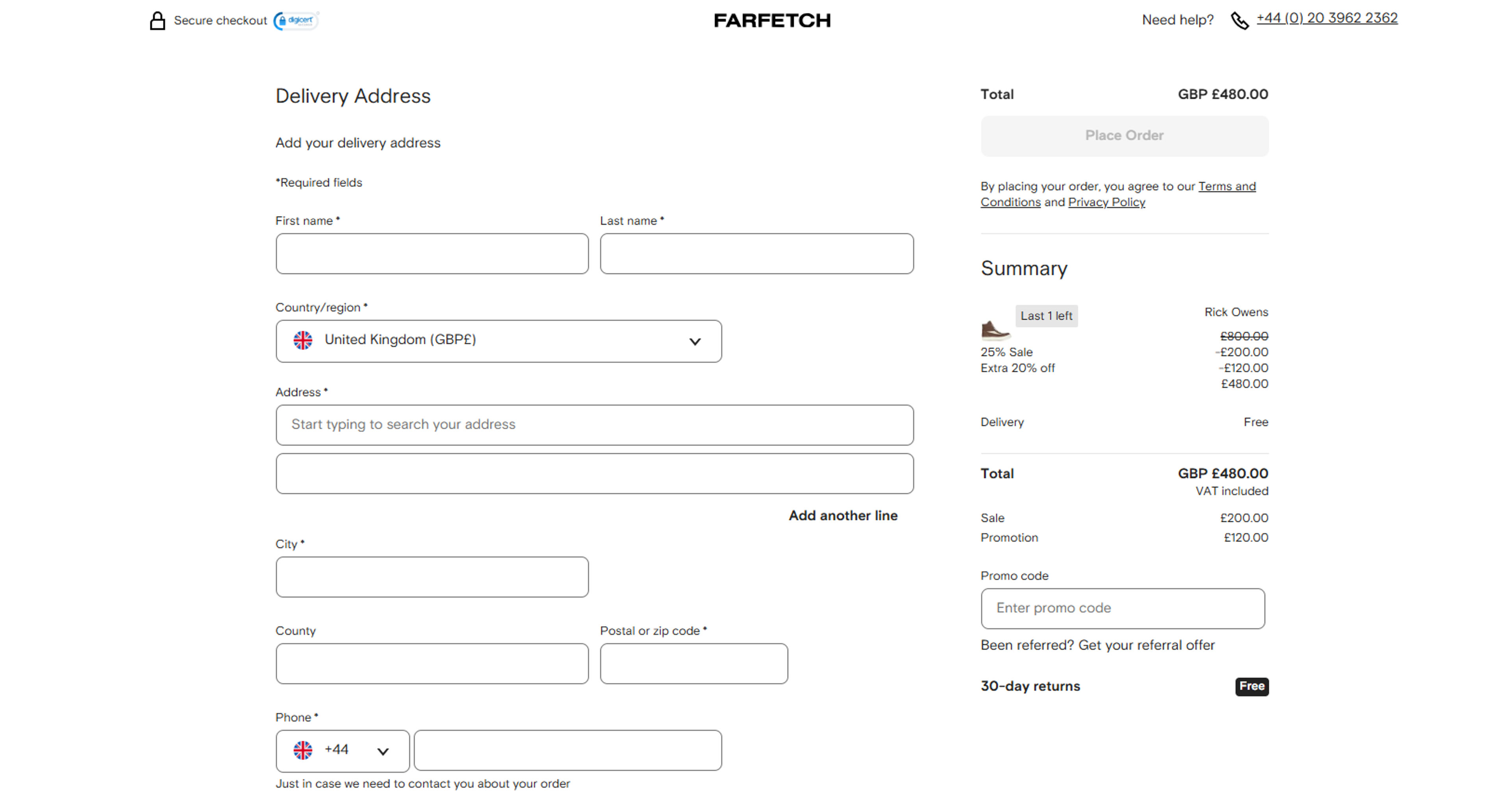 How to use Coupon for Farfetch