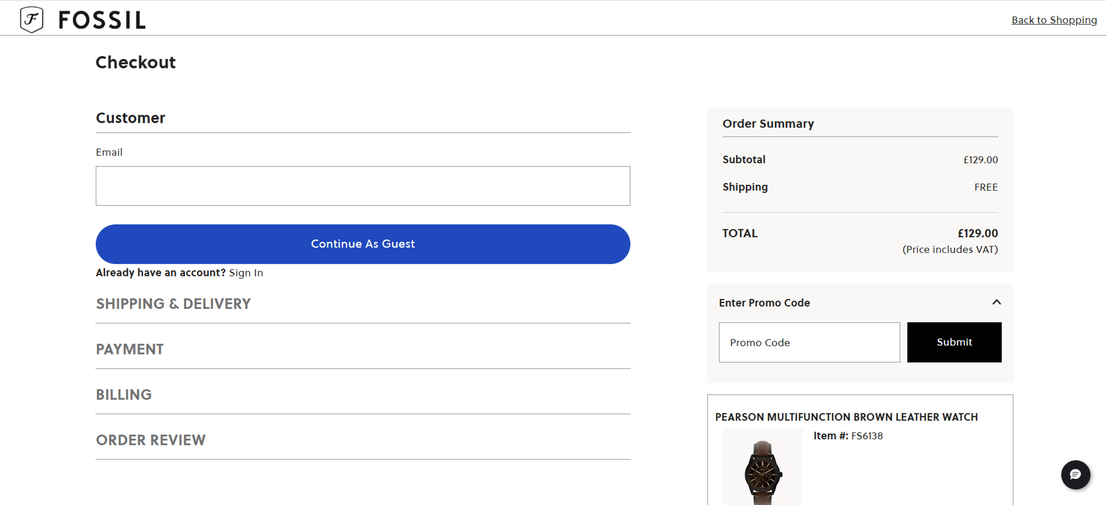 How to use Coupon for Fossil