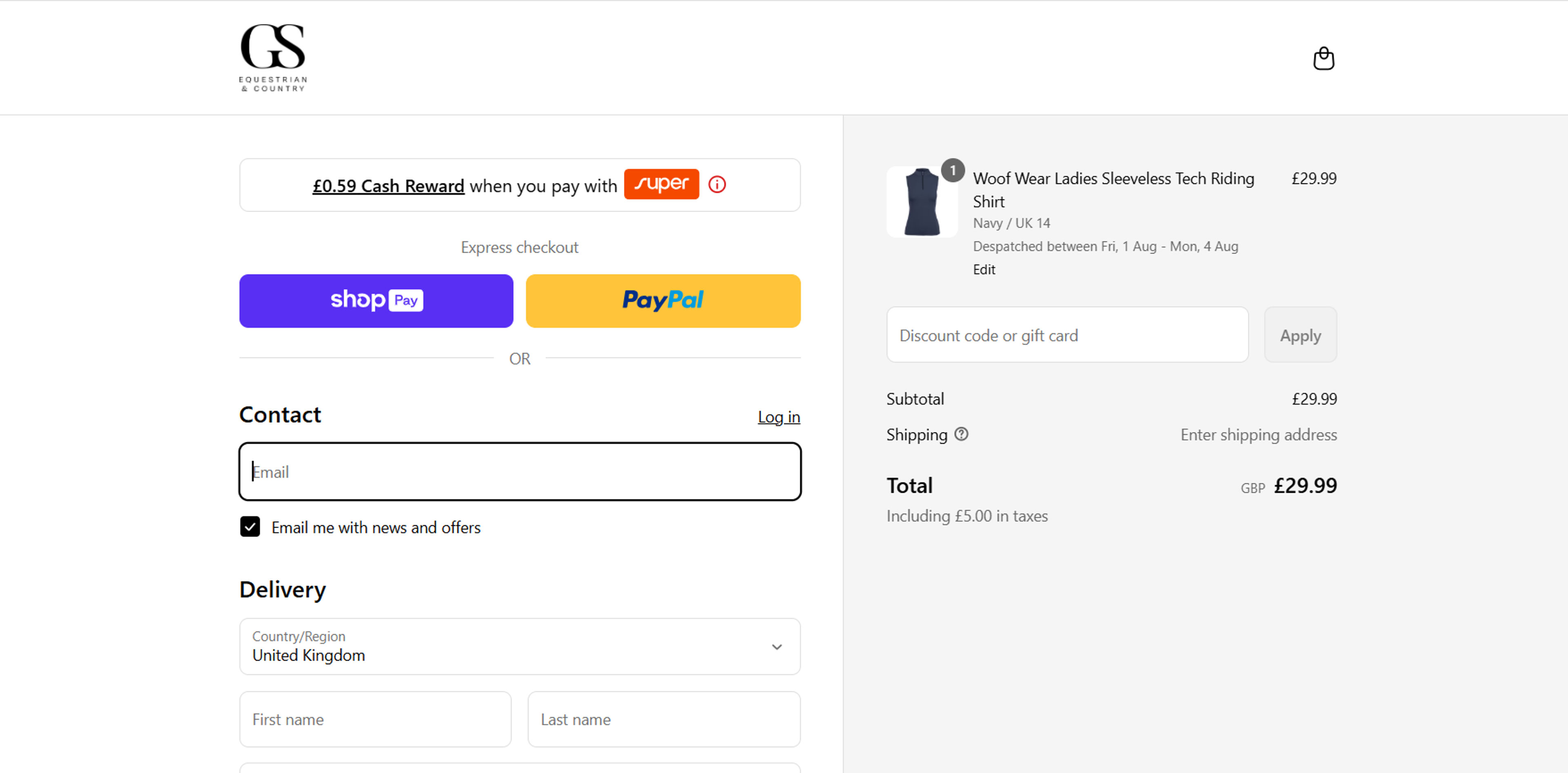 How to use Coupon for GS Equestrian