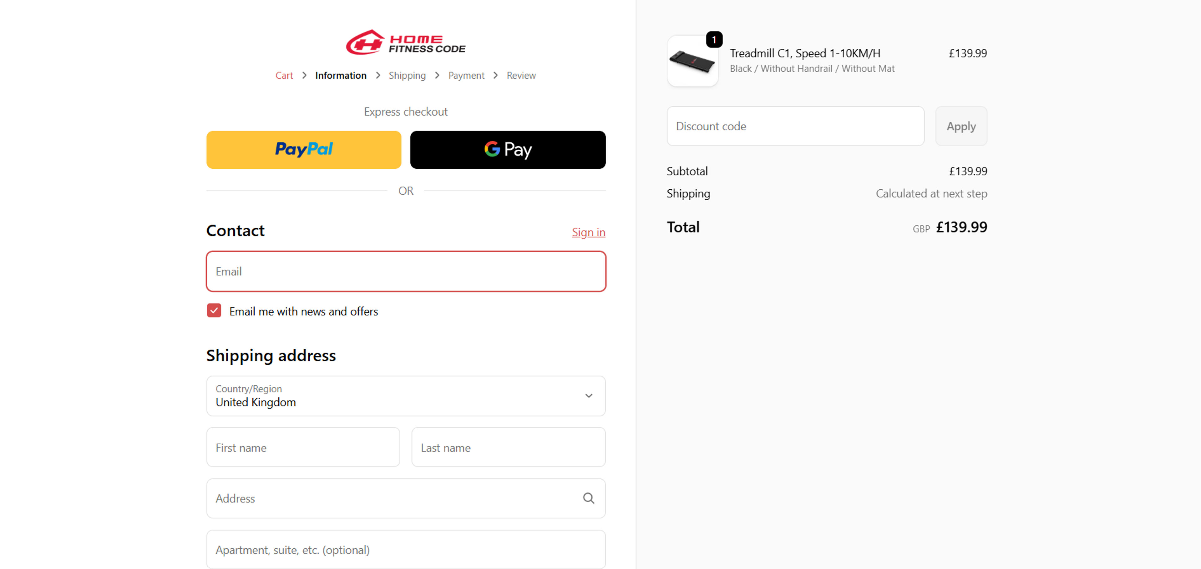 How to use coupon for  HomeFitnessCode