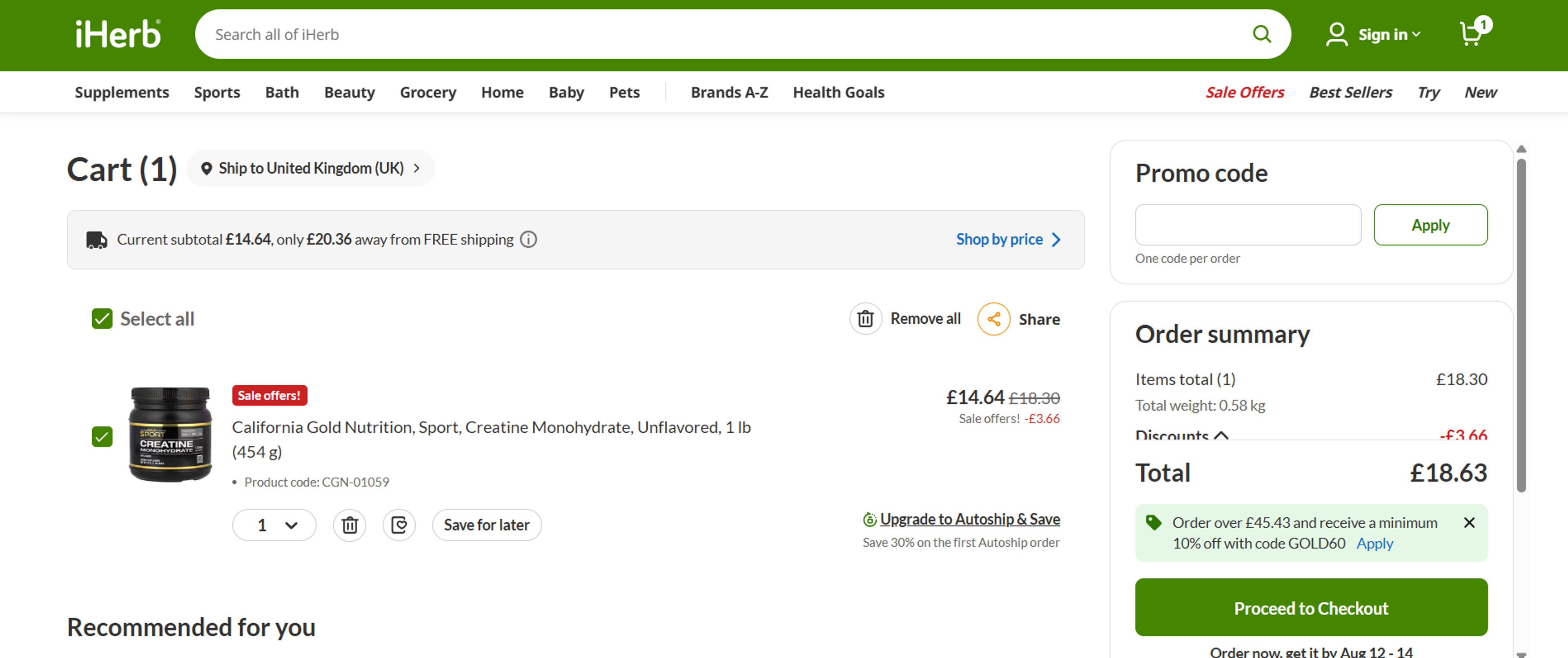 How to use Coupon for iHerb