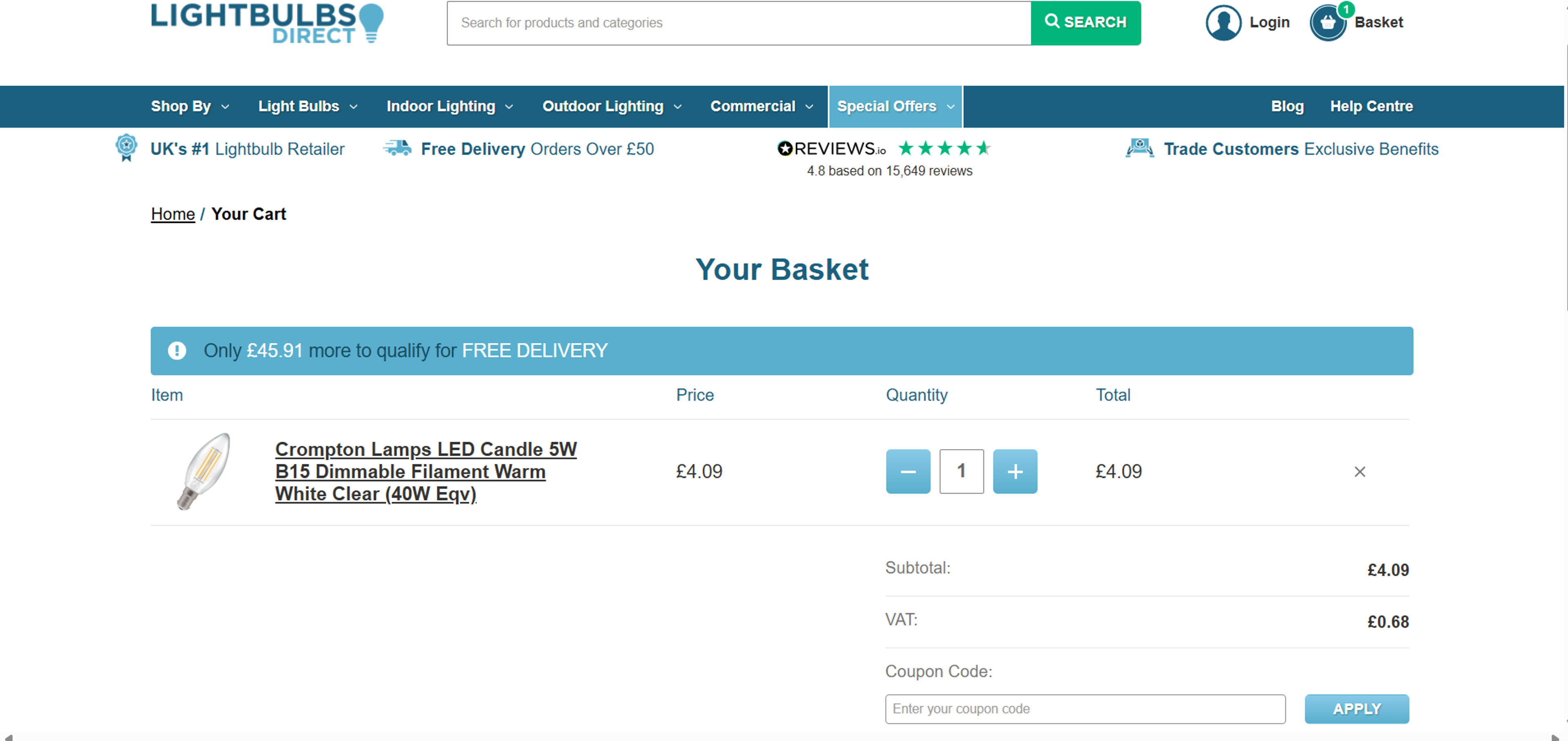 How to use coupon for Lightbulbs Direct