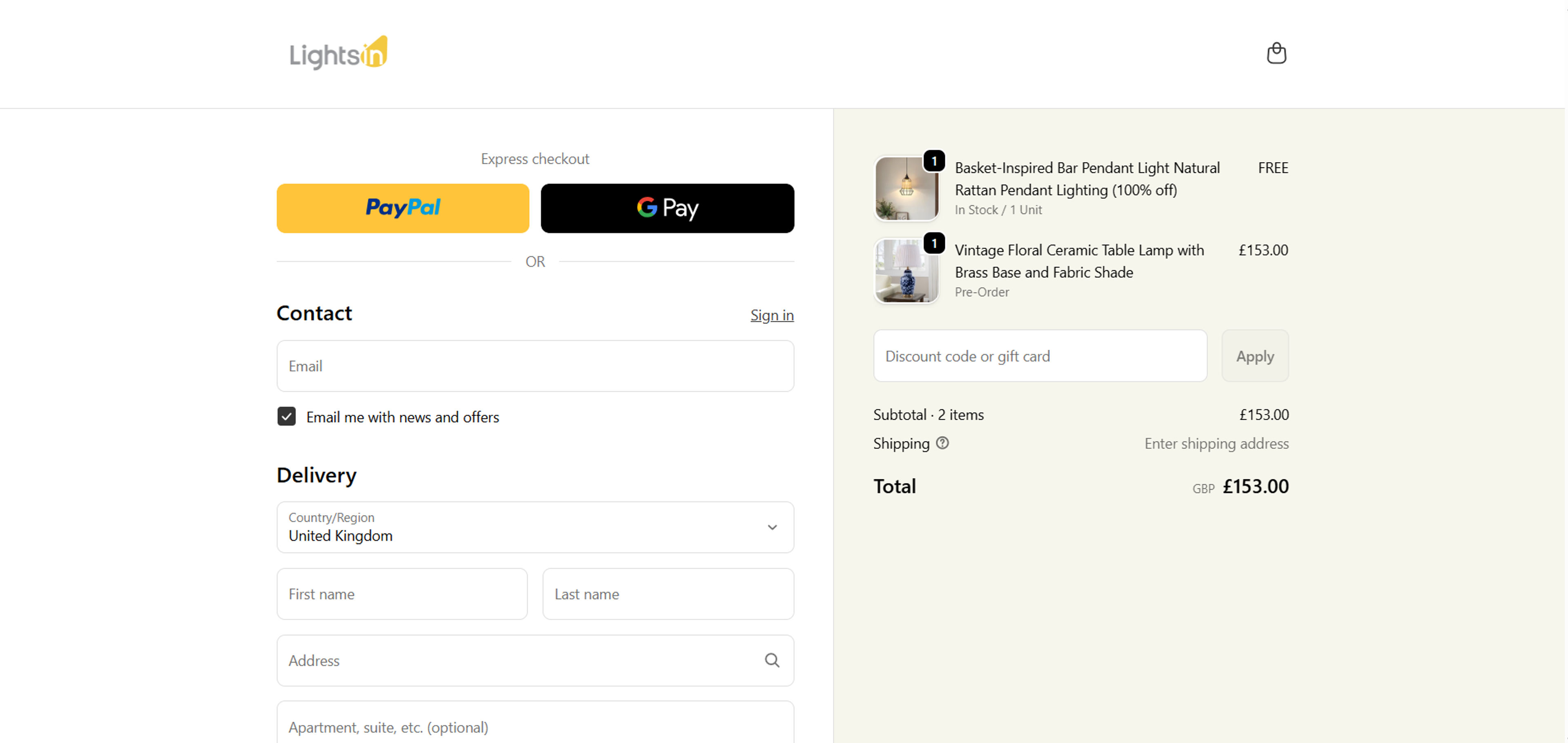 How to use coupon for  Lightsin