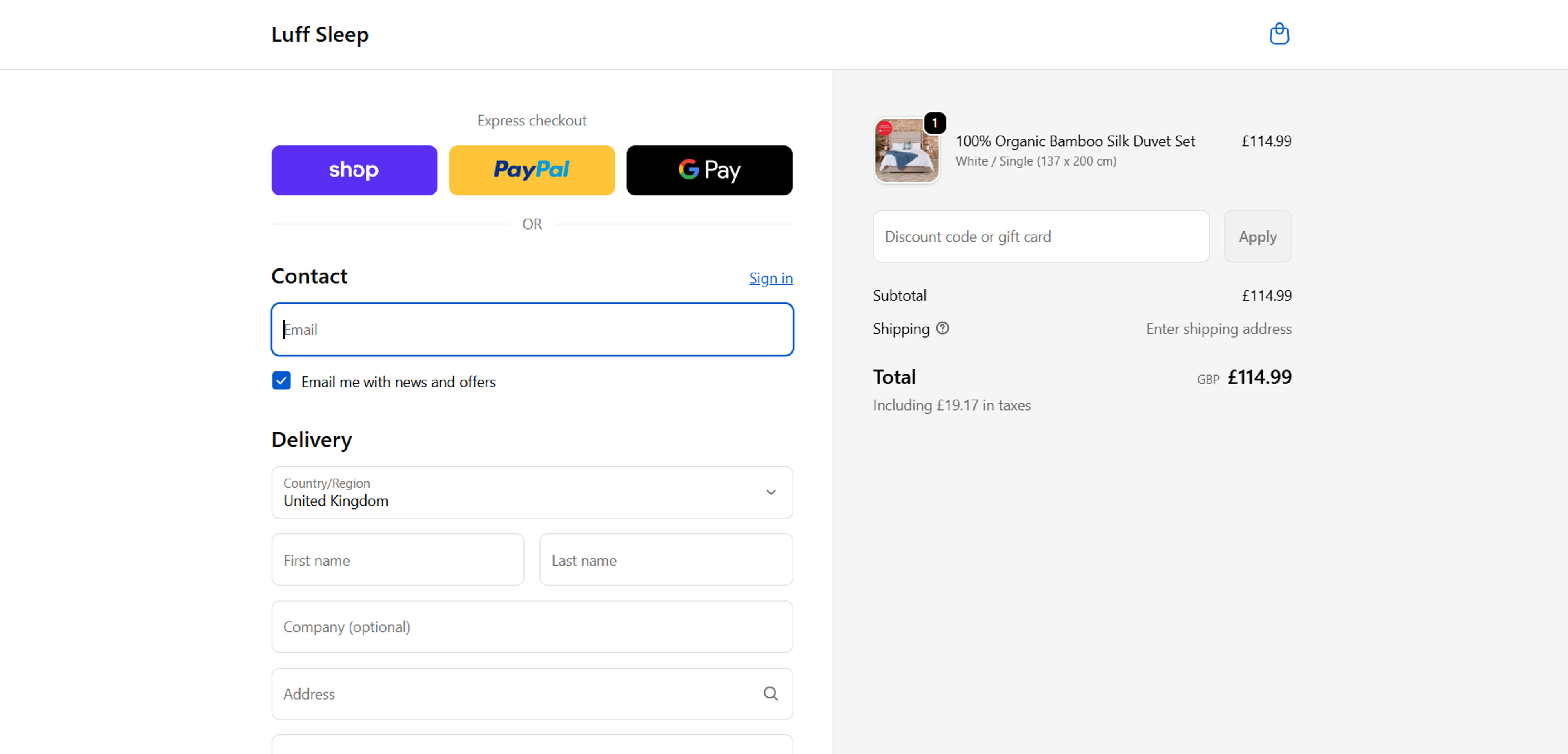 How to use coupon for Luff Sleep