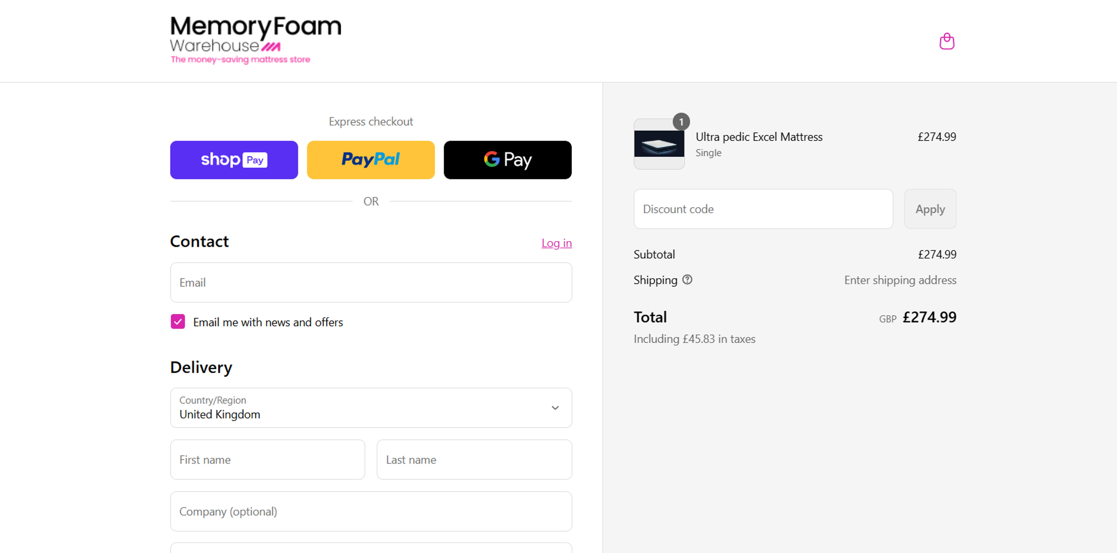 How to use Coupon for Memory Foam Warehouse