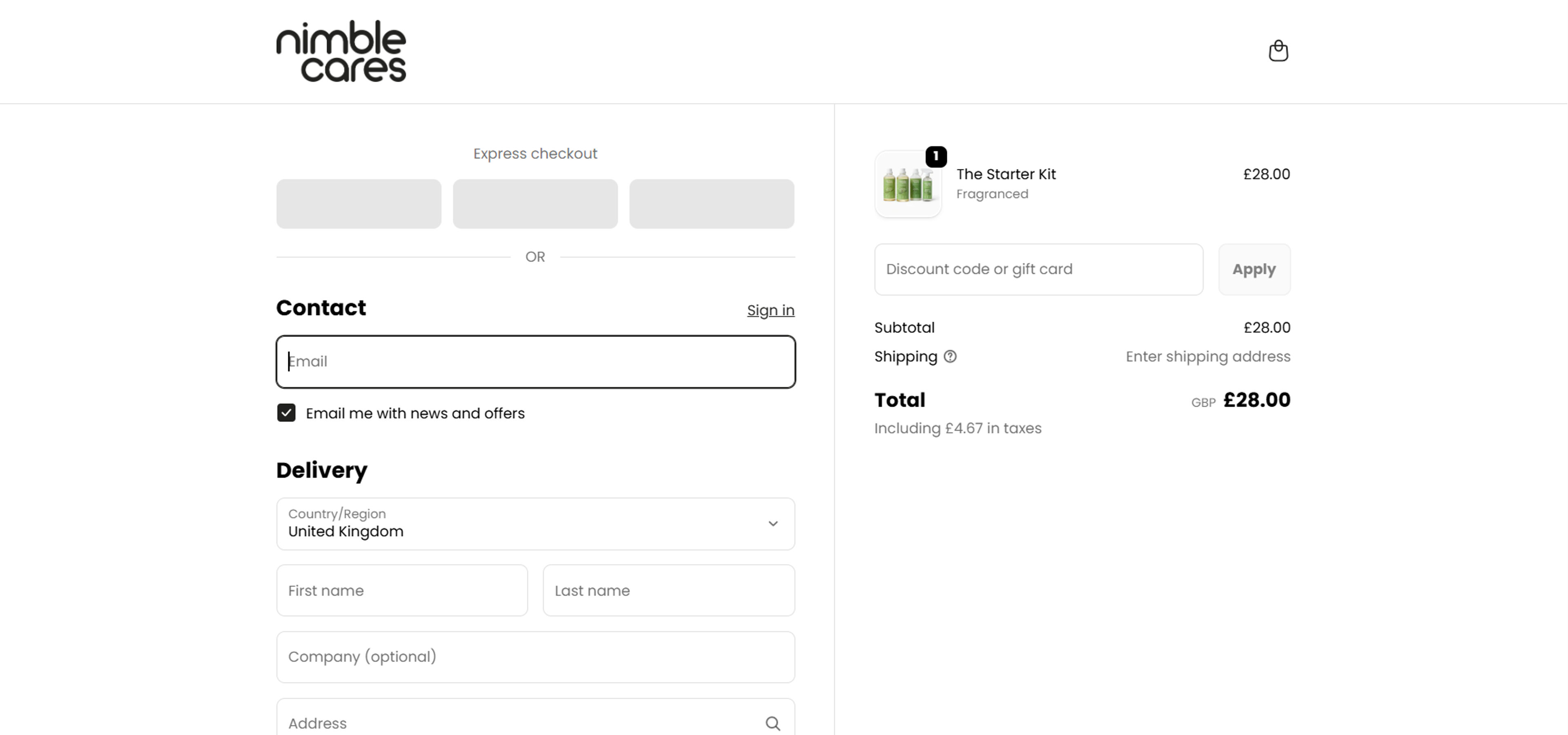 How to use coupon for  Nimble Cares