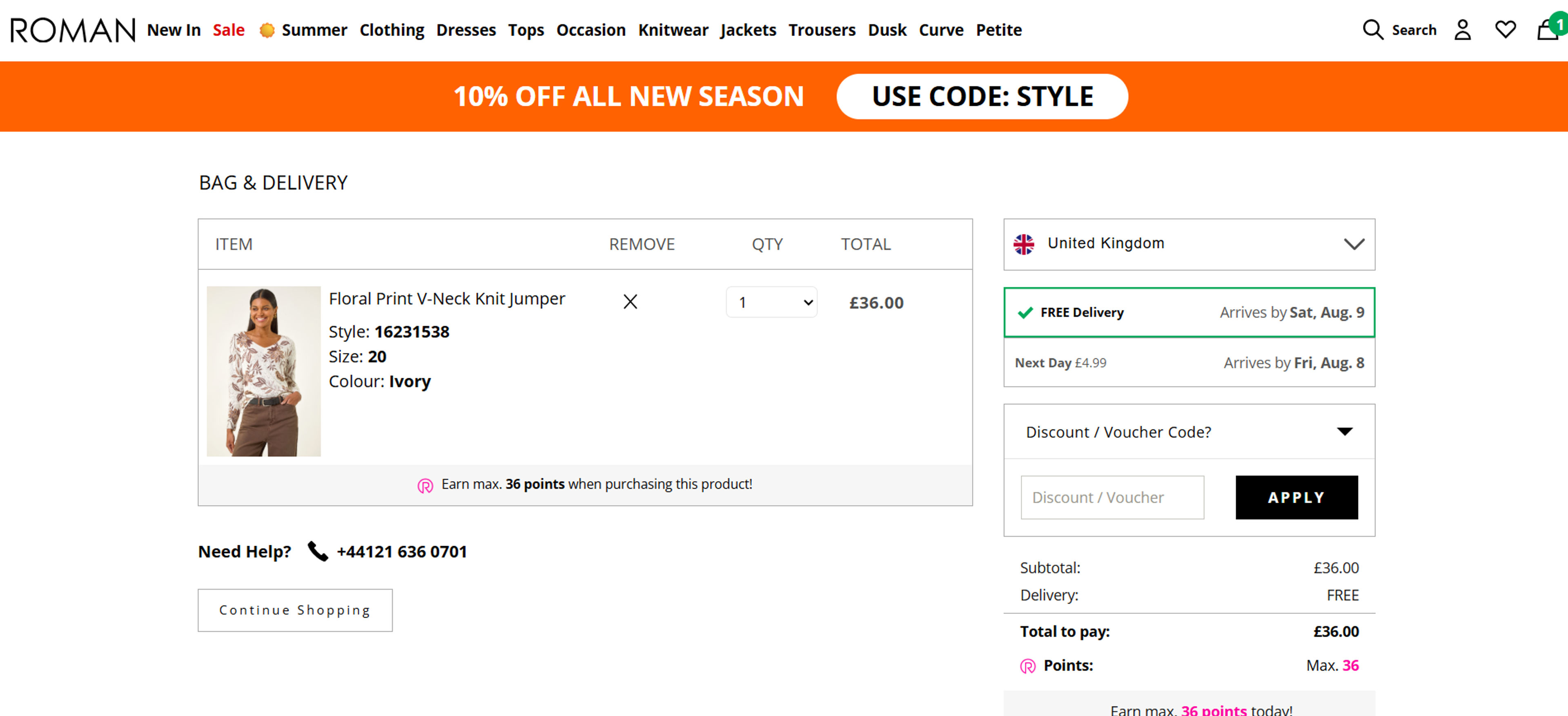 How to use Coupon for Roman Originals